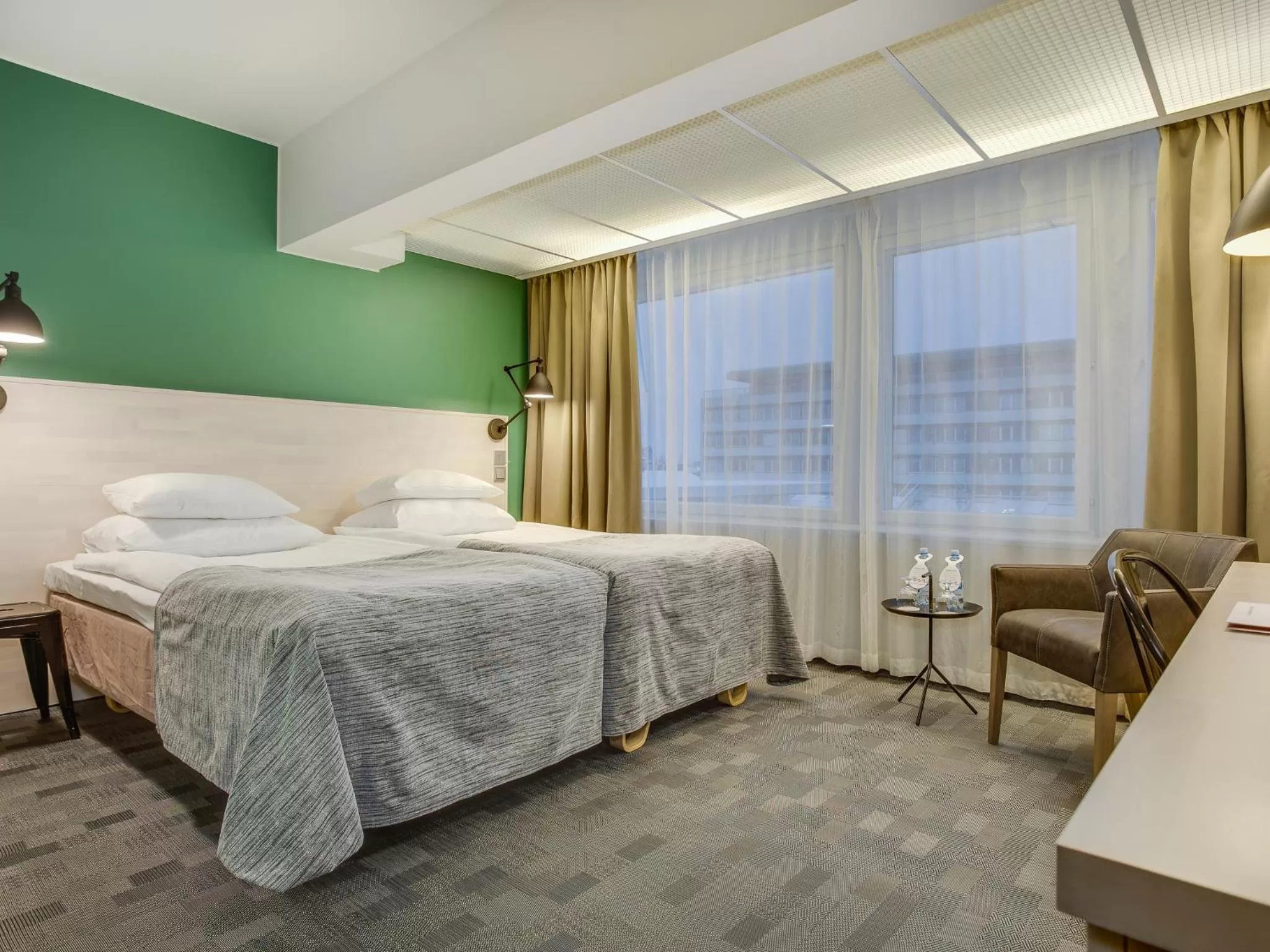 Bed in Original Sokos Hotel Vaakuna Vaasa