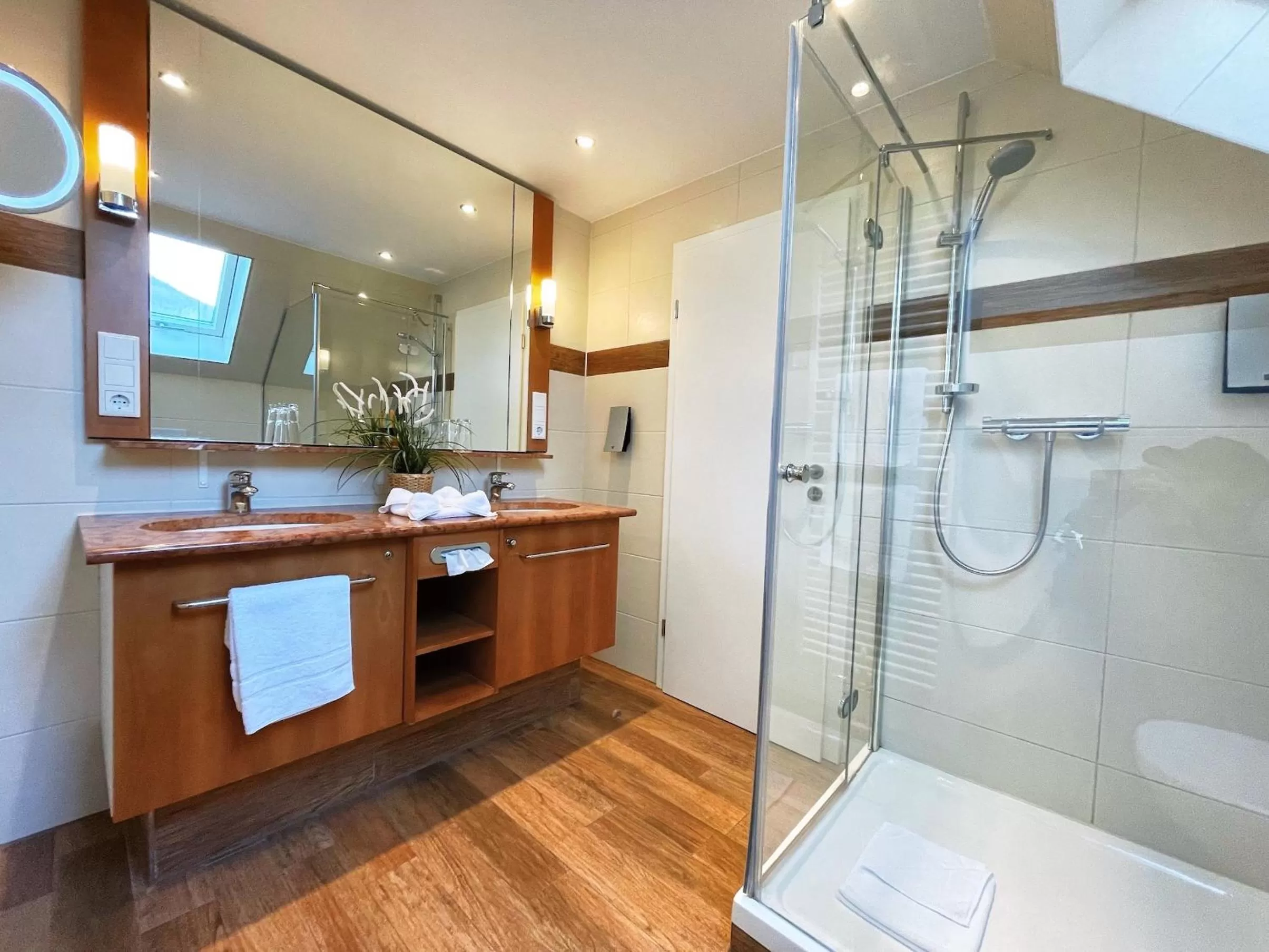 Bathroom in Albhotel Malakoff - House of Nature