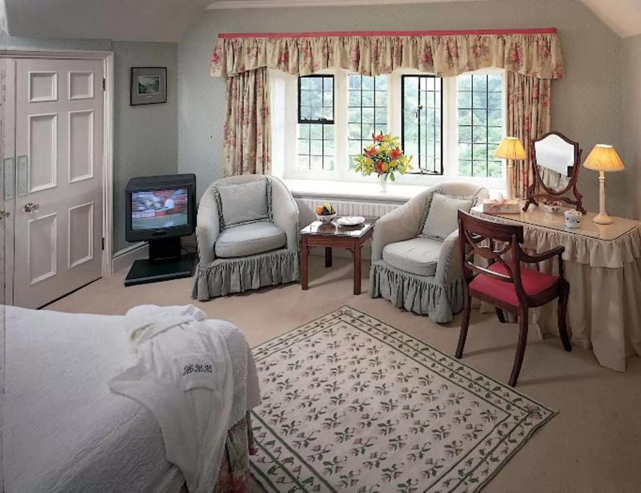 Seating area, Bed in Bodysgallen Hall and Spa