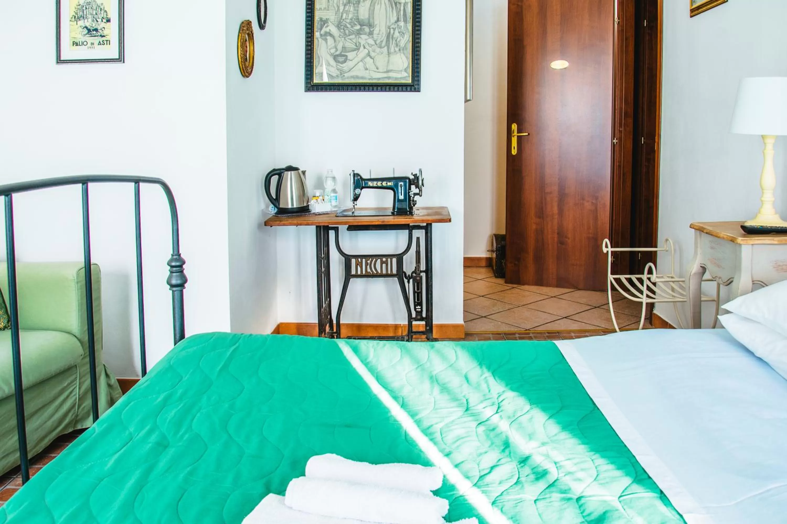 Photo of the whole room, Bed in La Fabbrica dell'Oro