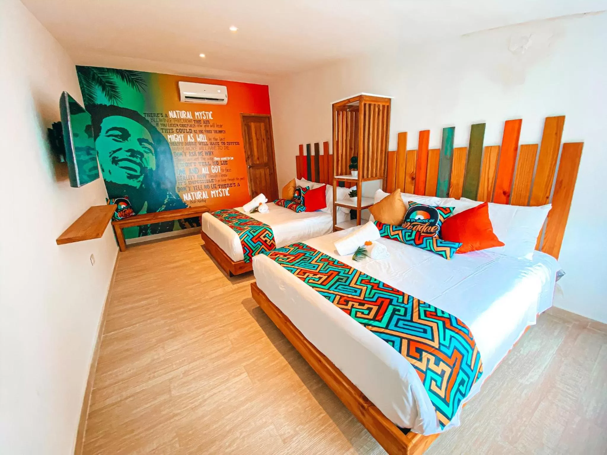 Bedroom, Bed in In Di House of Reggae Boutique