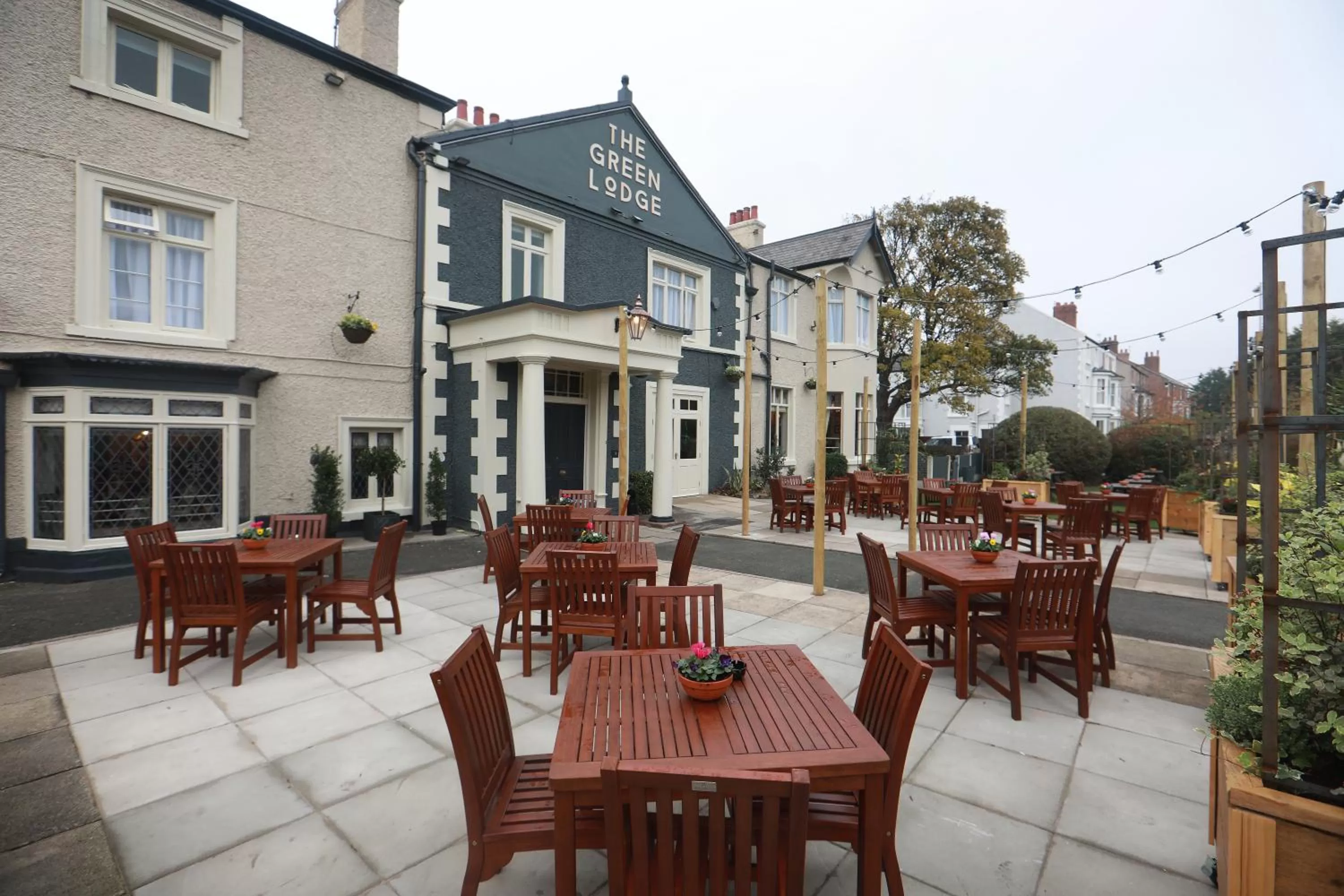 Patio in Green Lodge, Wirral by Marston's Inns