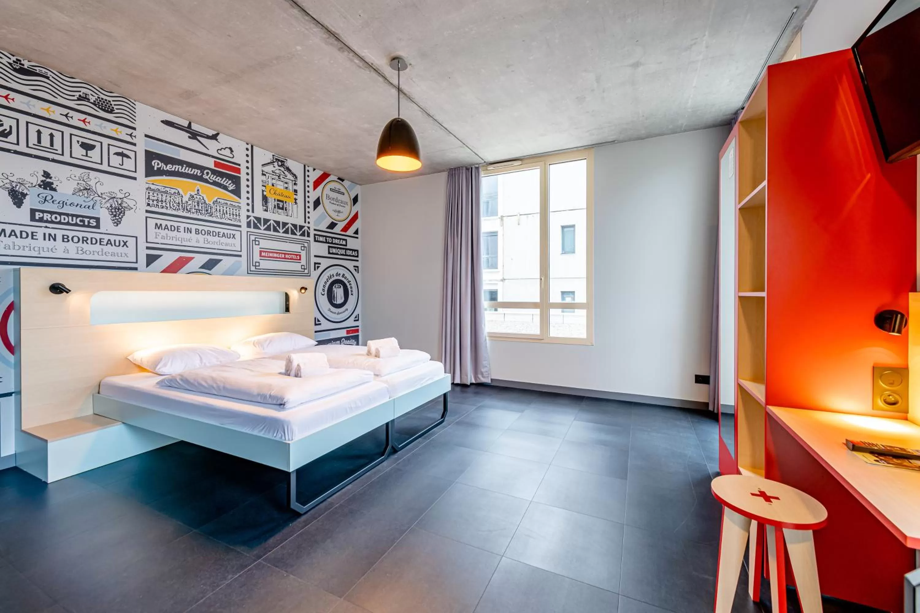 Bedroom, Bed in MEININGER Hotel Bordeaux Gare Saint-Jean