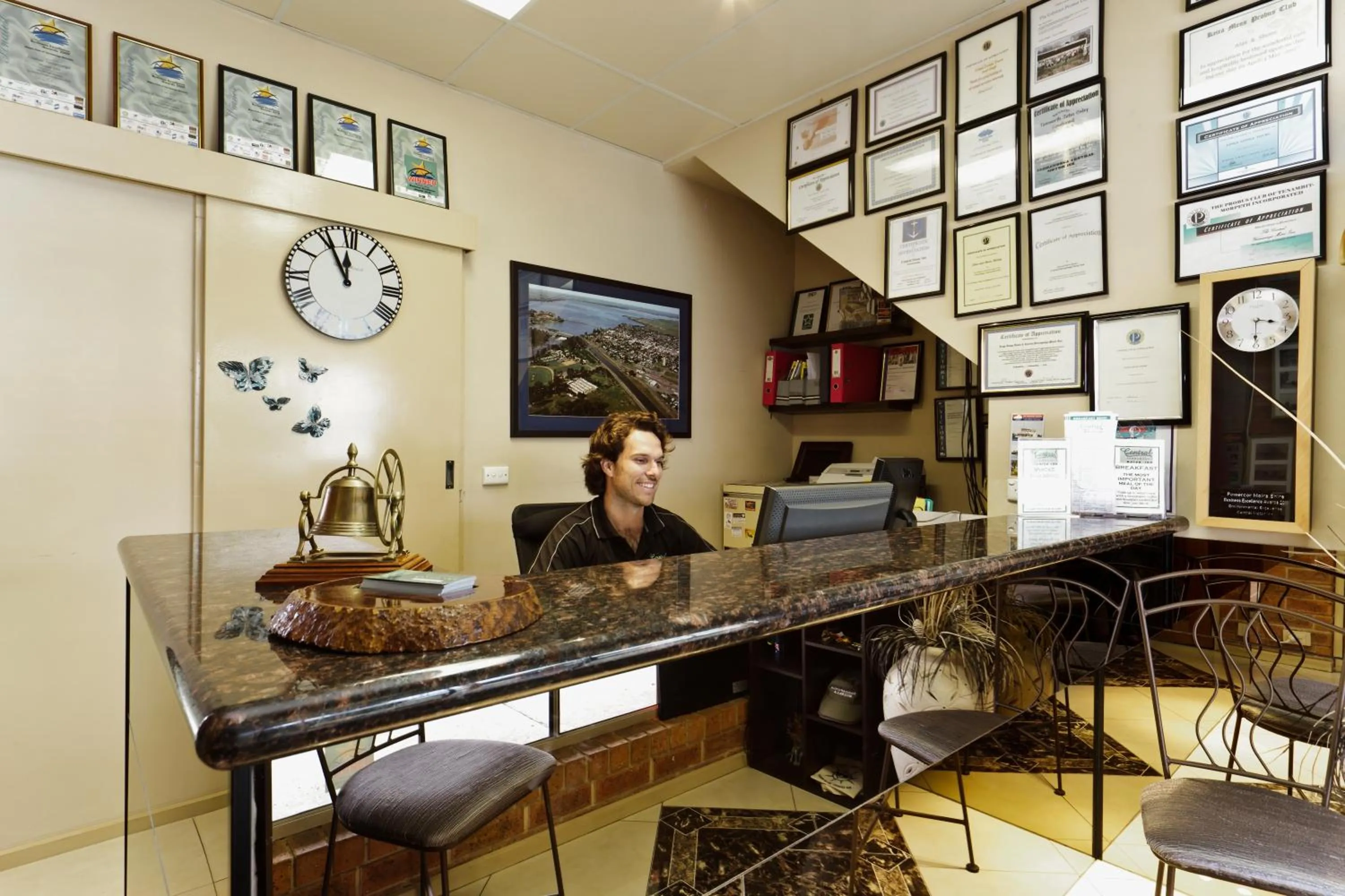 Lobby or reception in Central Yarrawonga Motor Inn