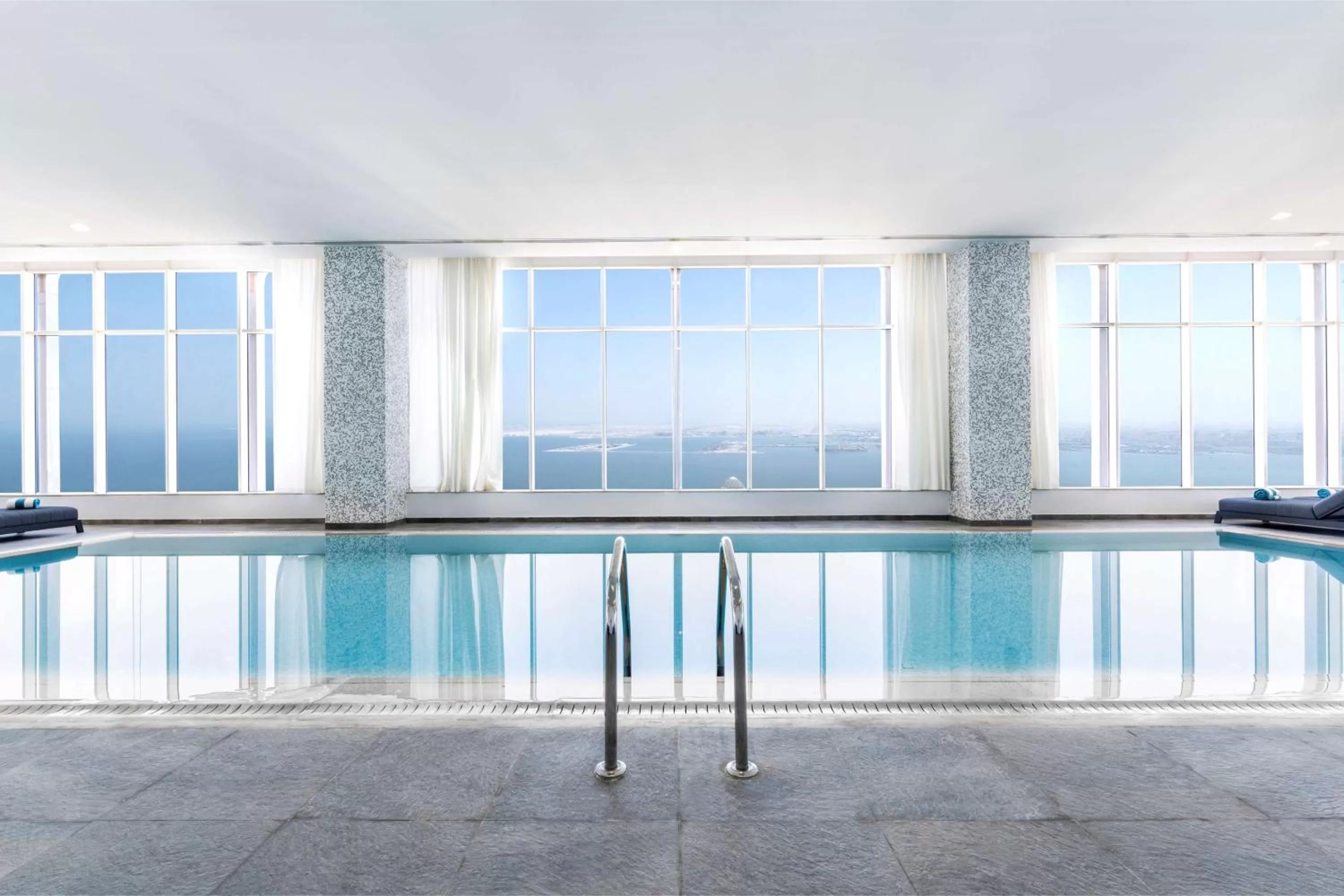 Pool view in Aleph Doha Residences, Curio Collection By Hilton