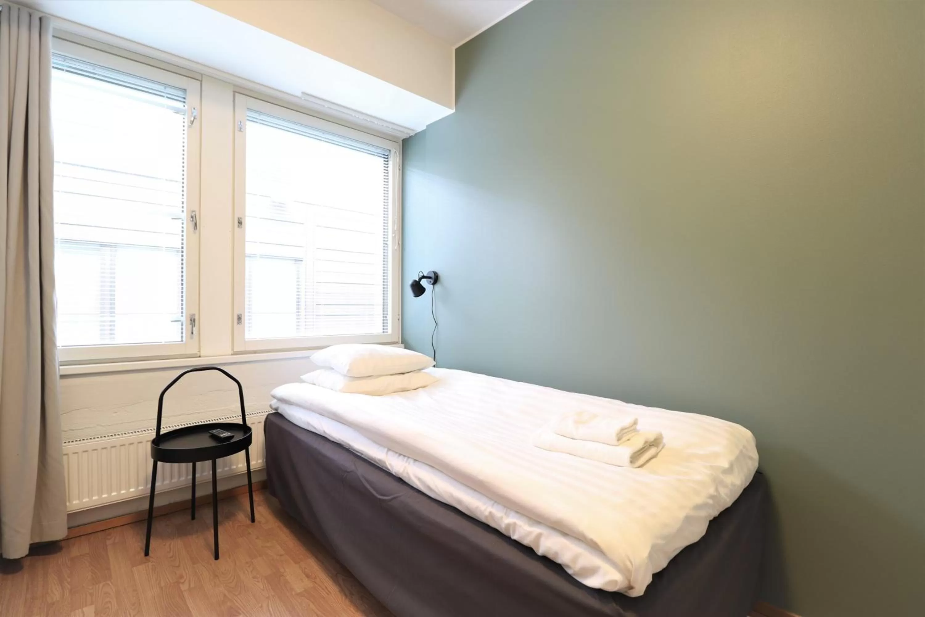 Bed in Forenom Aparthotel Helsinki Herttoniemi