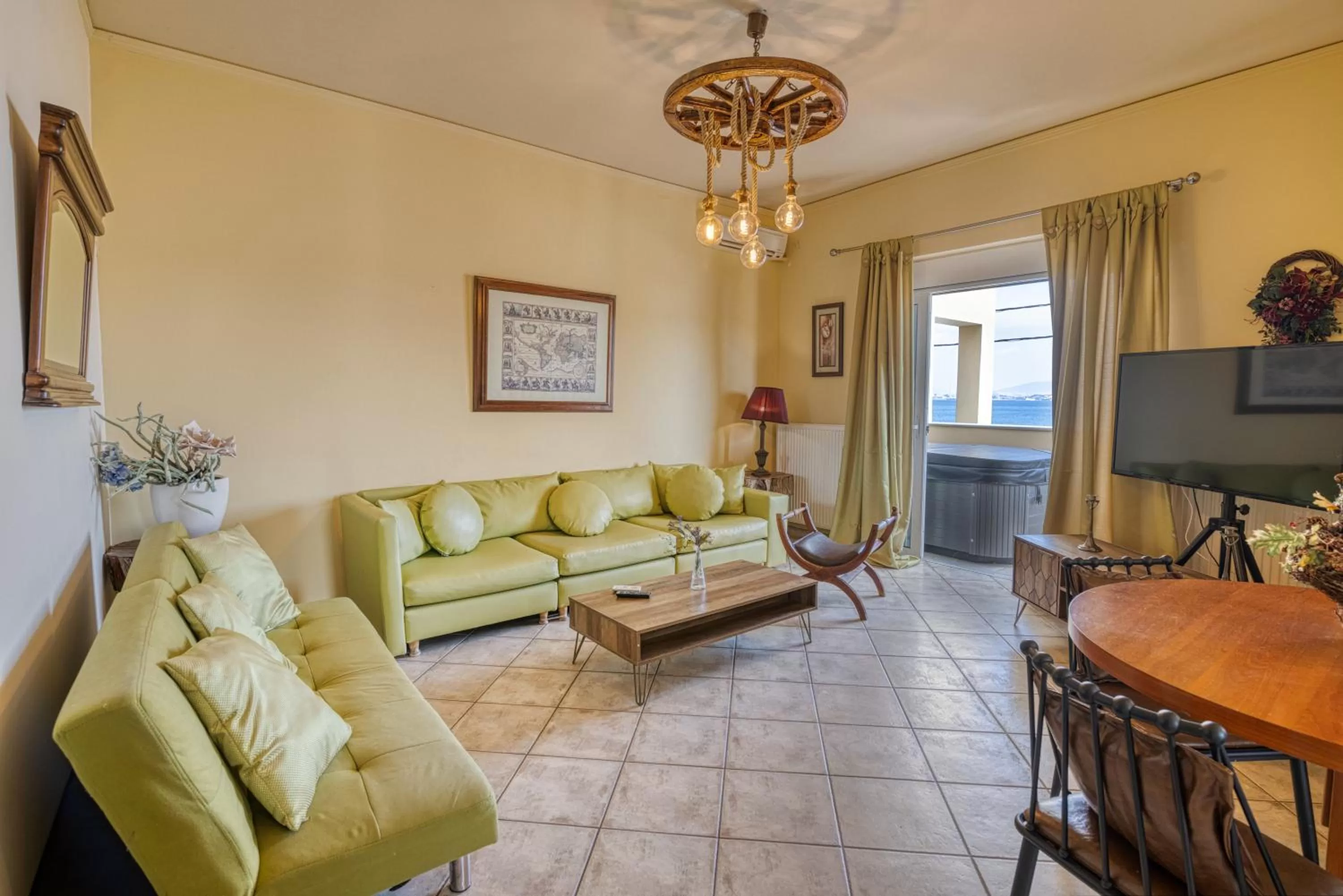 TV and multimedia in Votsalakia Hotel & Luxury Apartments