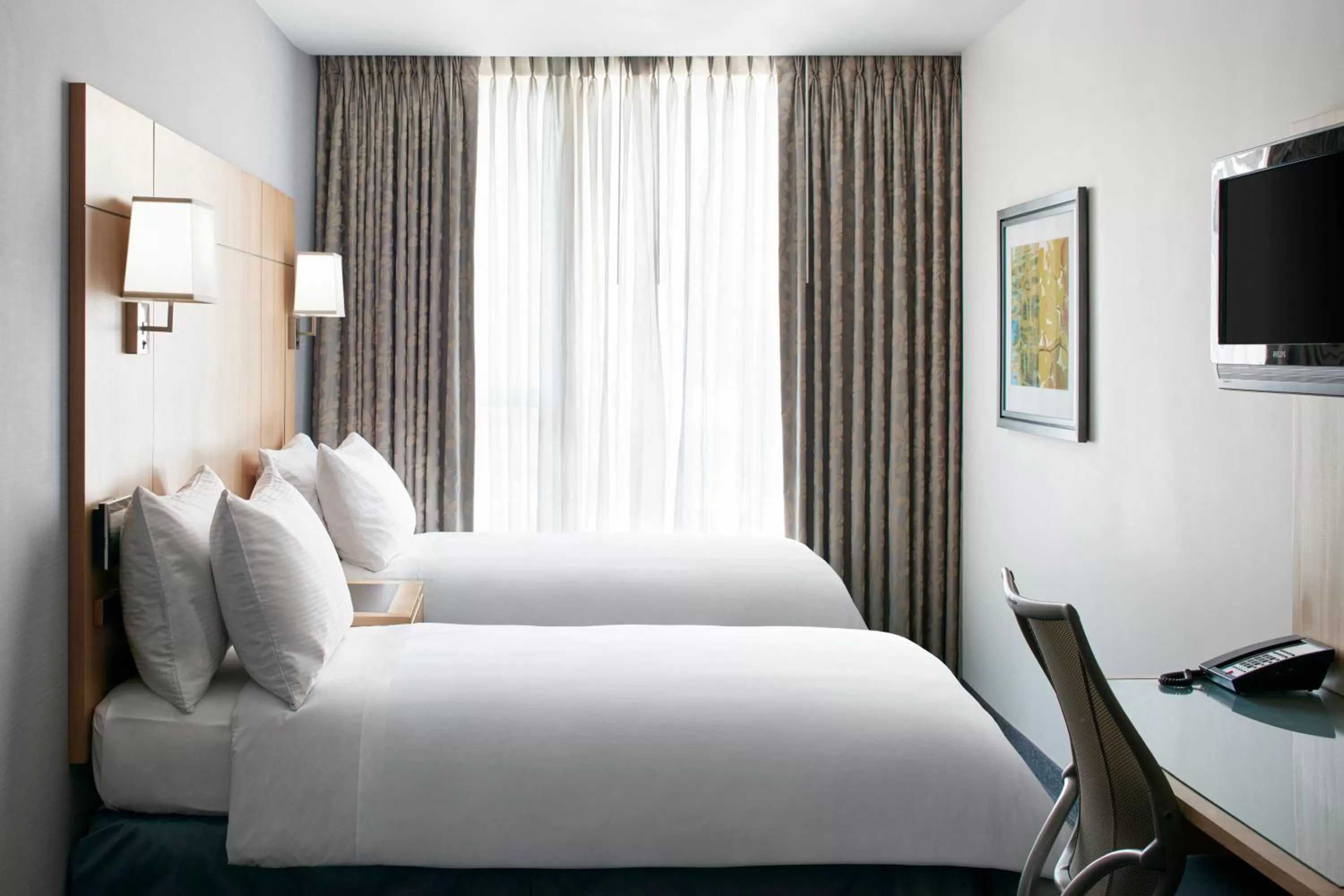 Bed in World Center Hotel