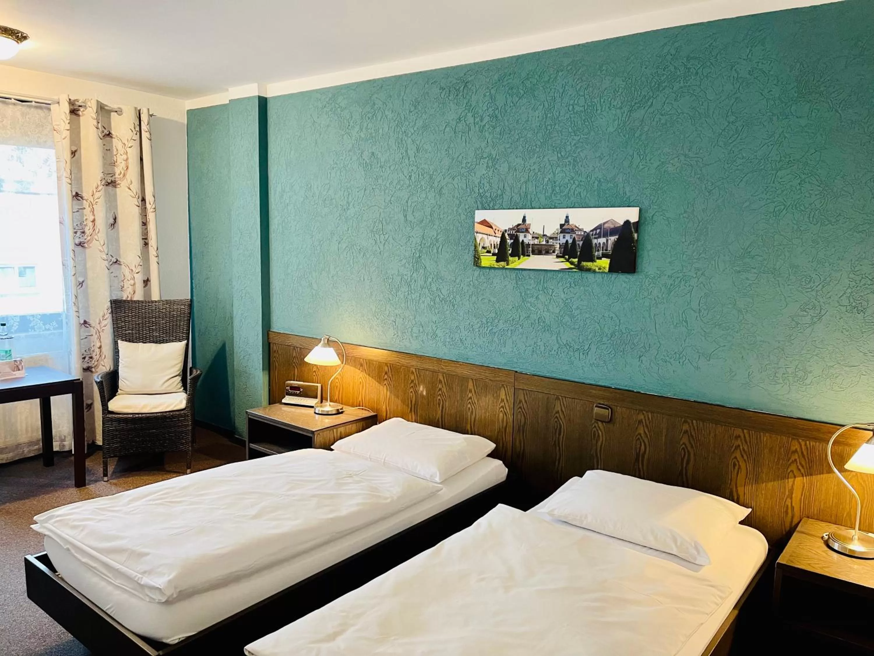 Bed in Hotel Brunnenhof