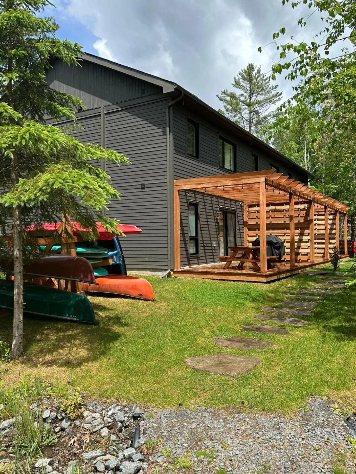 Patio, Property Building in Condos Kamik Tremblant