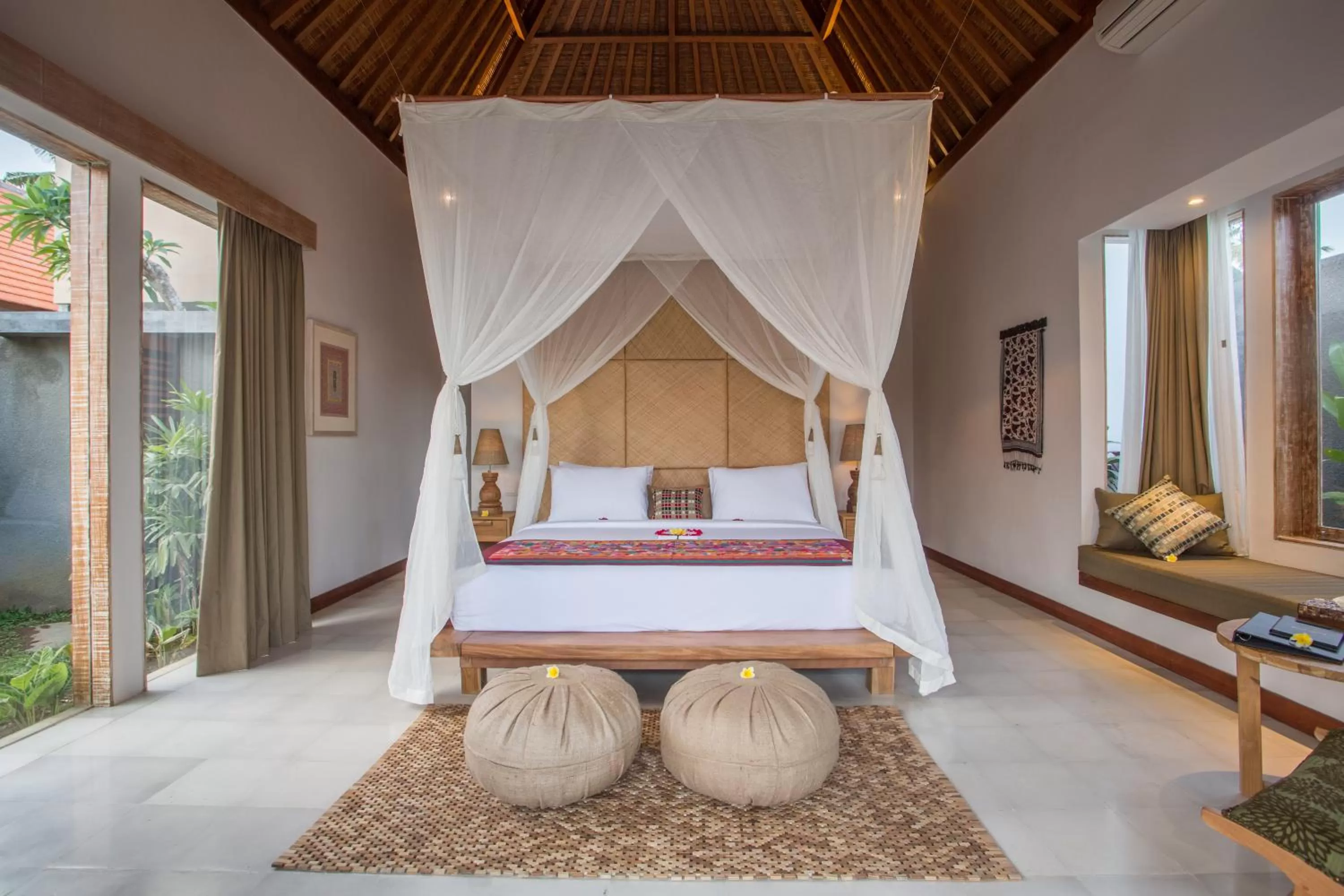 Bed in Purana Boutique Resort