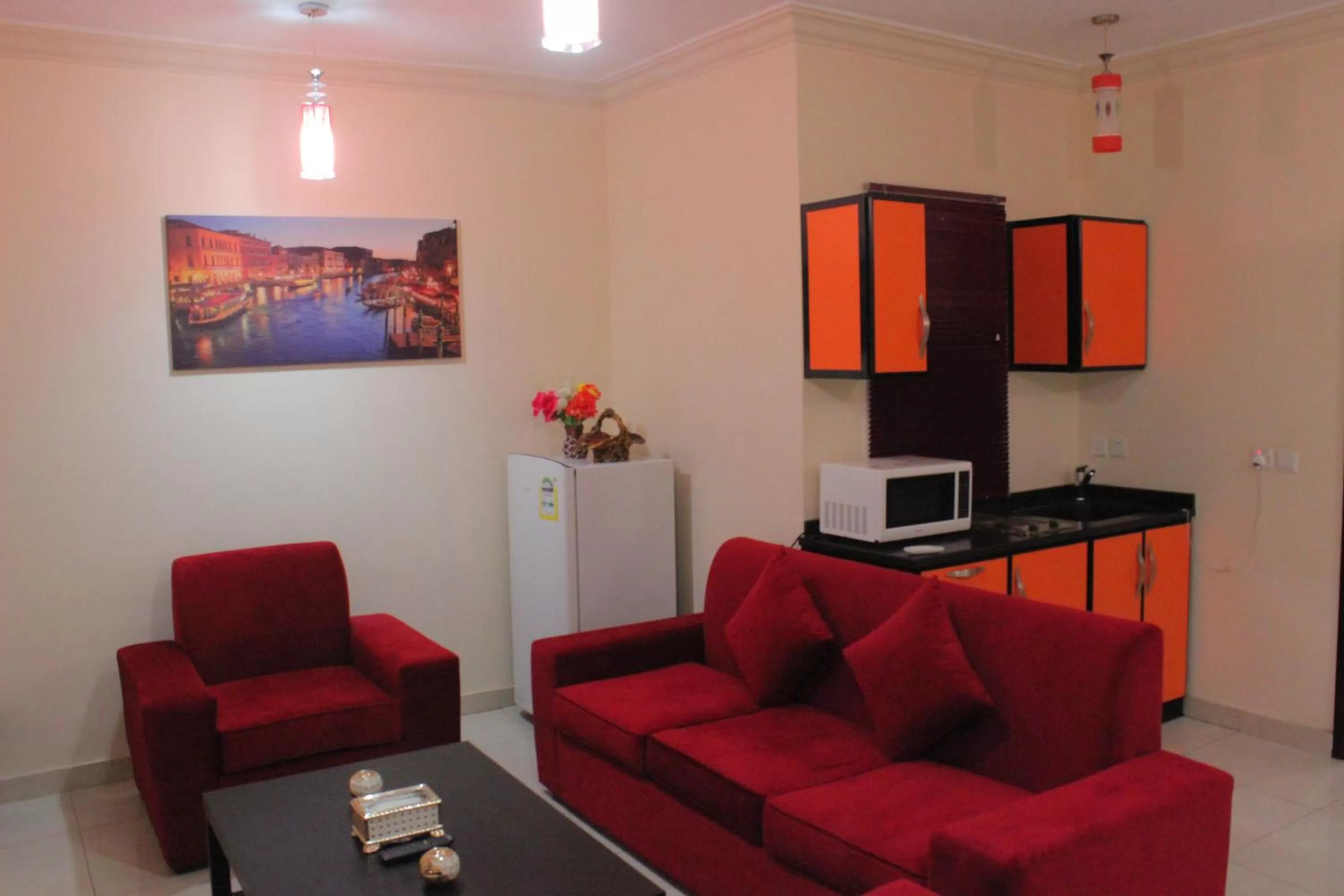 Seating Area in Al Amoria Apartments