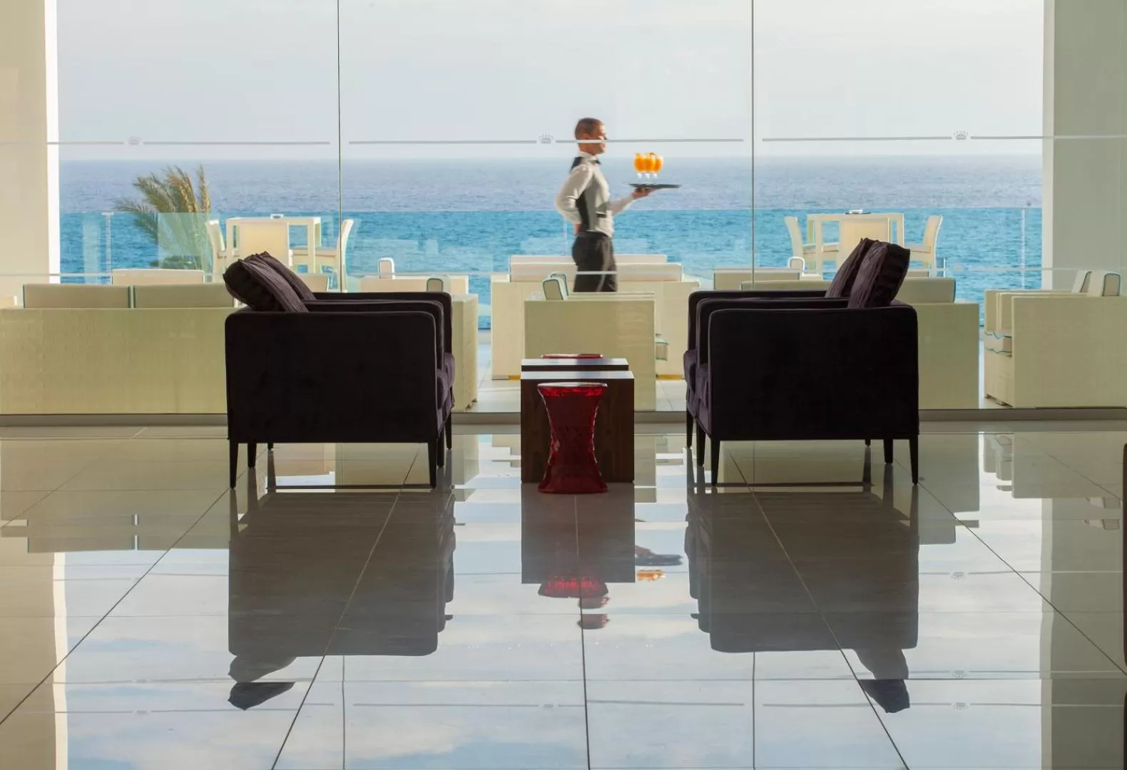 Lounge or bar in King Evelthon Beach Hotel & Resort