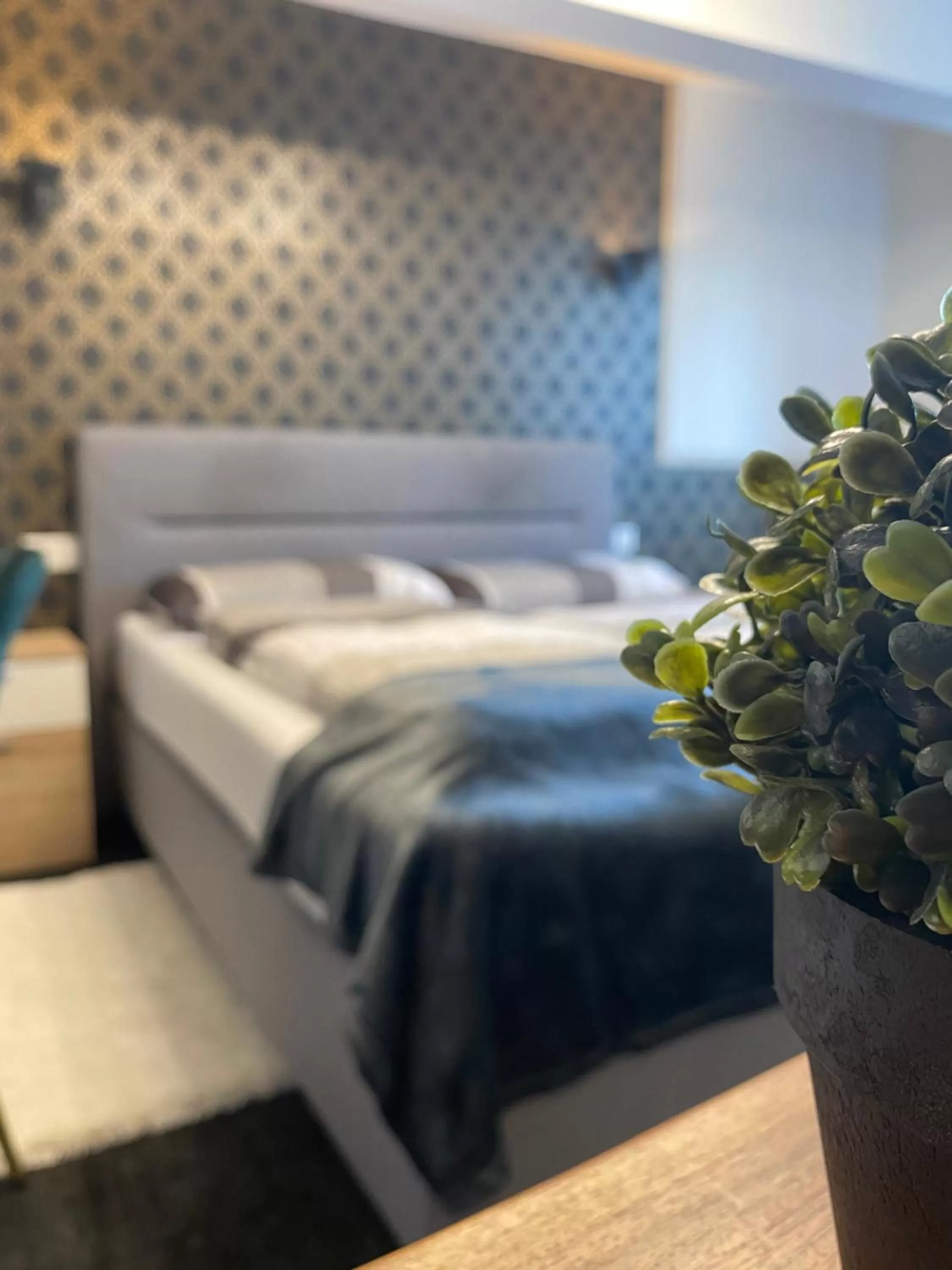 Bed in Hotel Burgblick