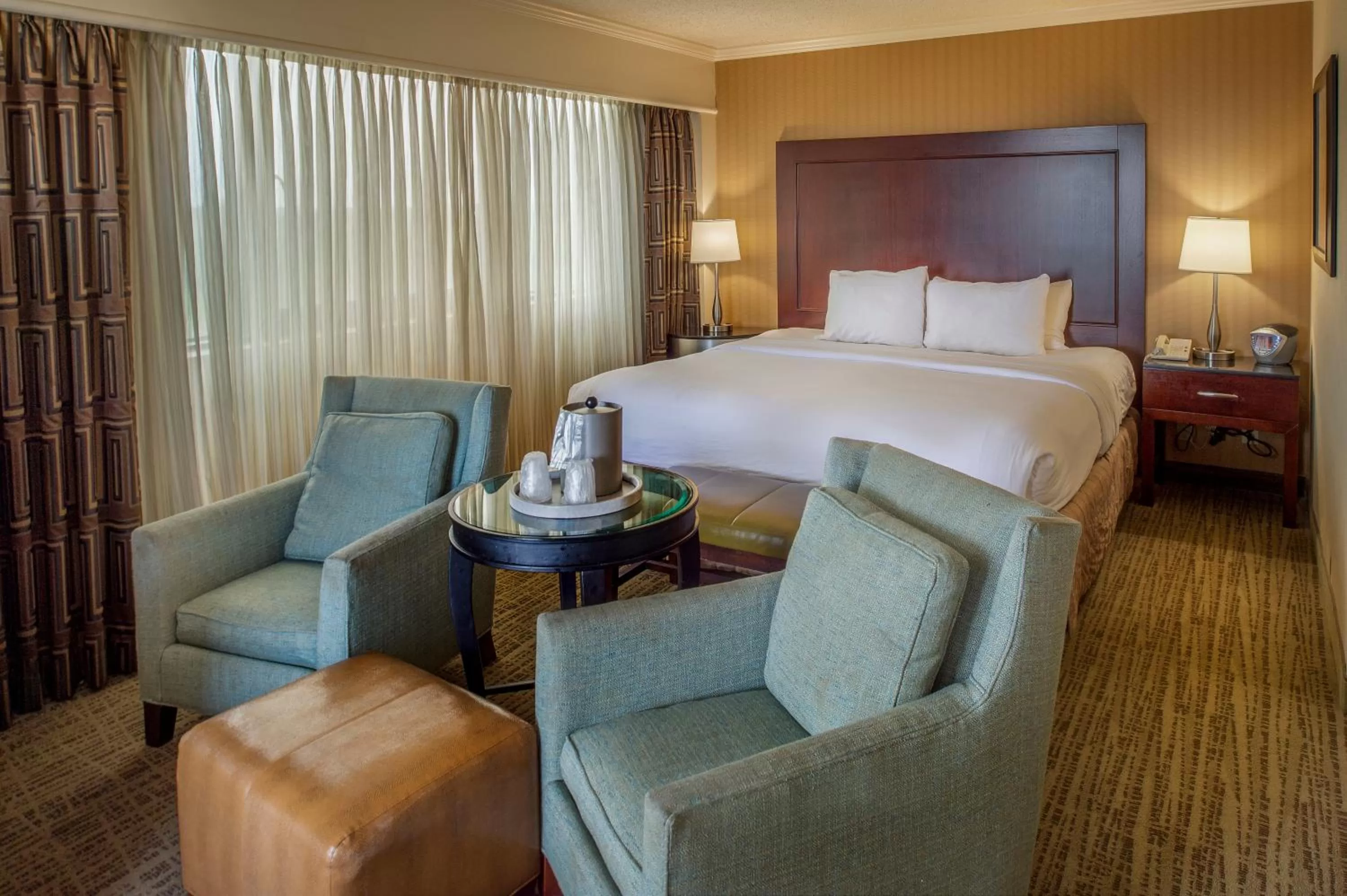 Bed in Crowne Plaza Hotel St. Louis Airport by IHG