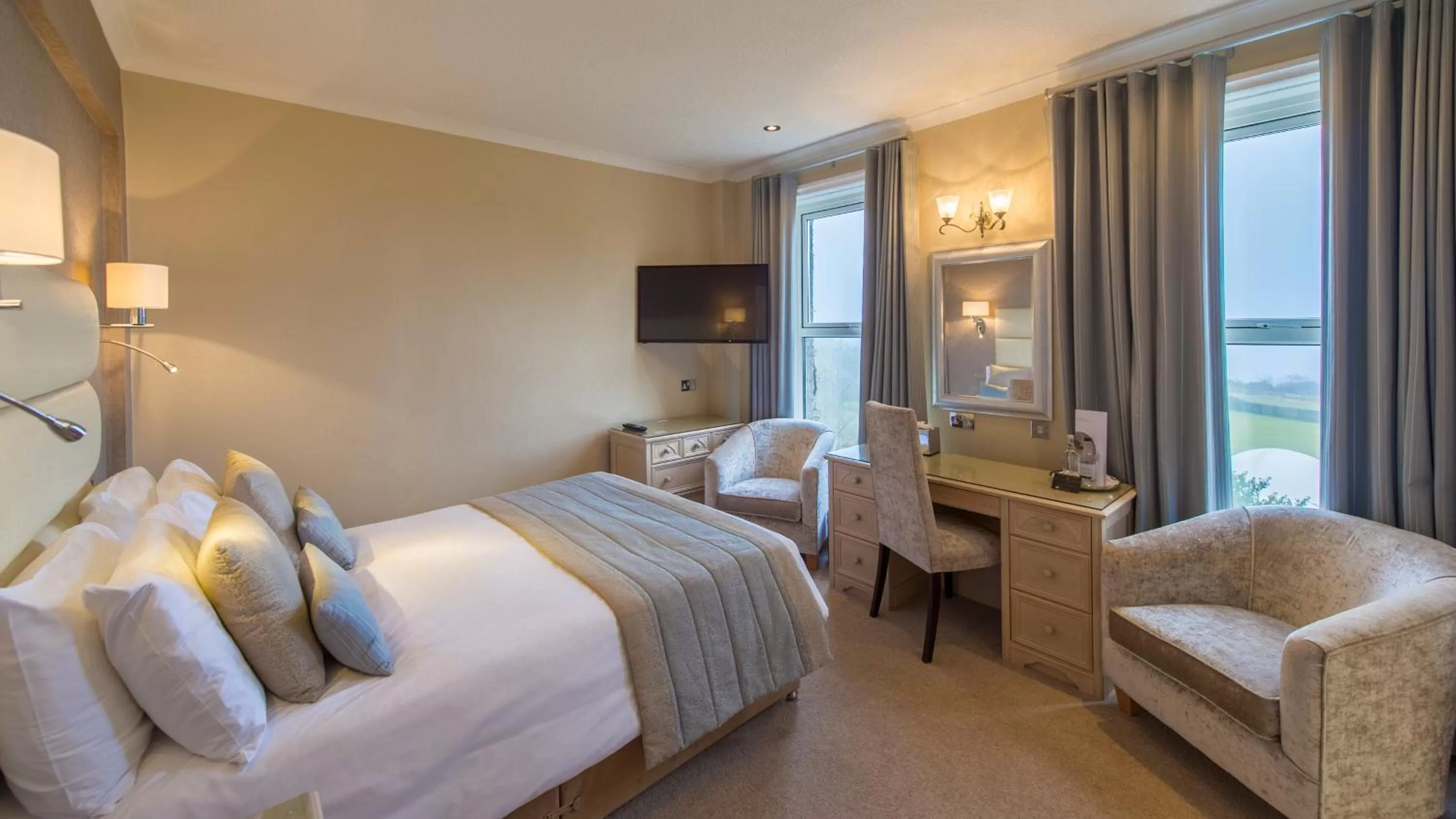 Photo of the whole room, Bed in The Carlyon Bay Hotel and Spa