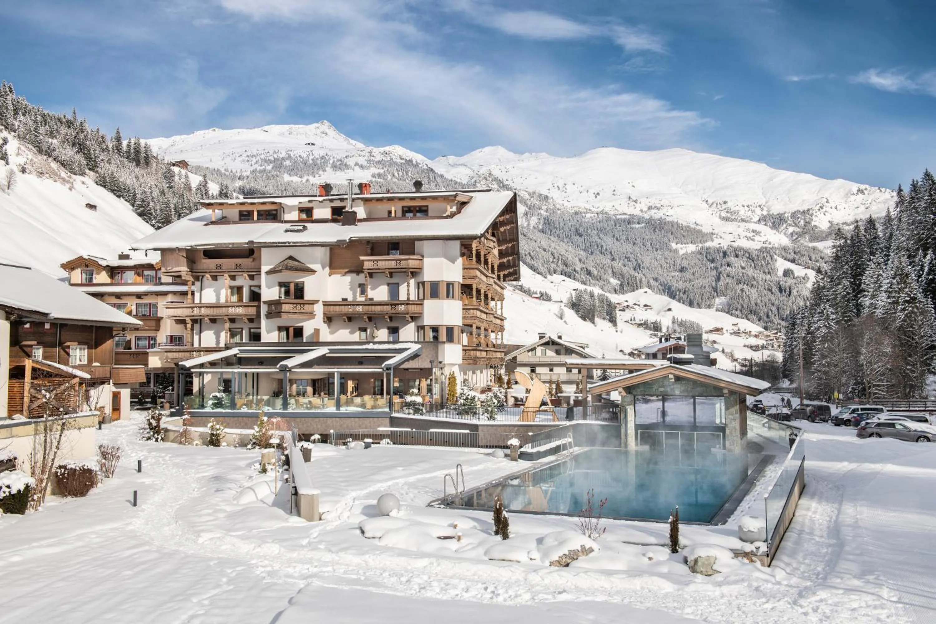 Property building, Winter in Sport Vital Hotel Central