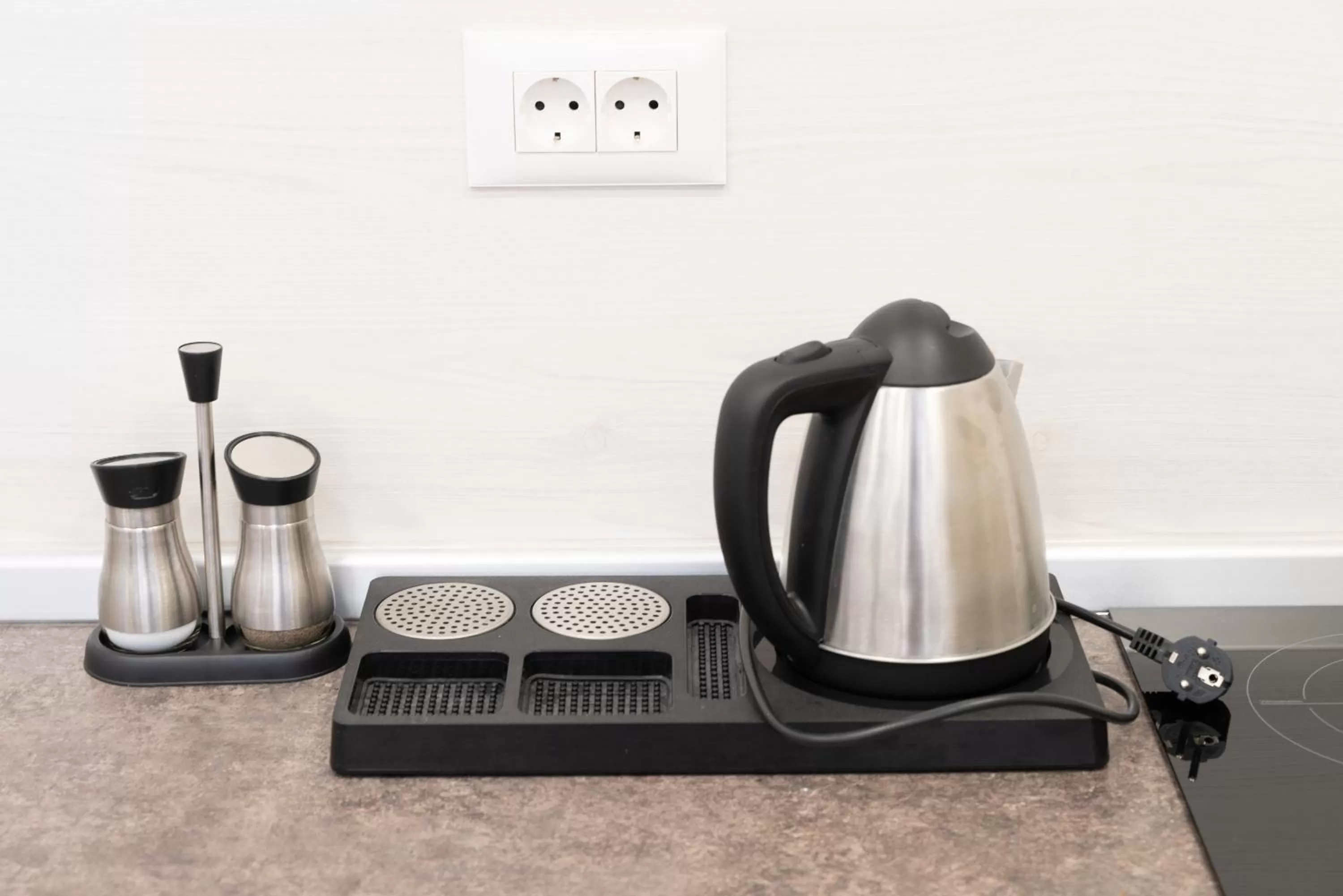 Kitchen or kitchenette in Ornament Hotel and Apartments