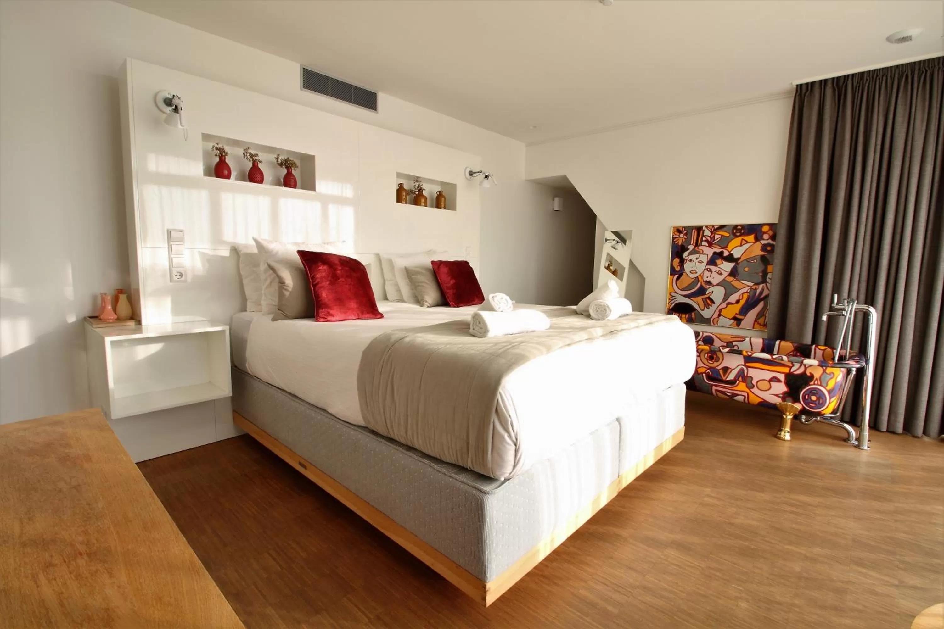 Bed in The Bank Hotel