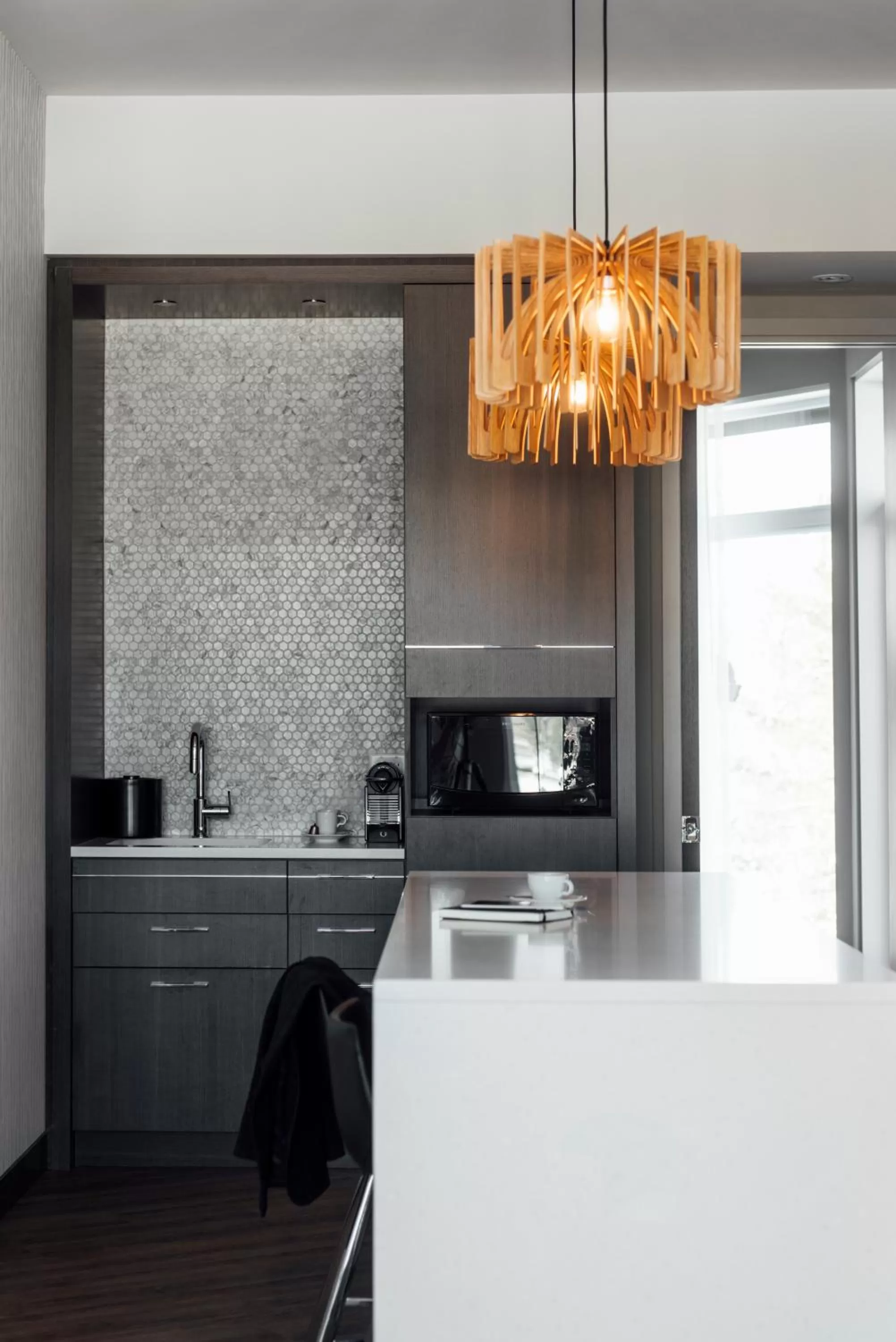 Kitchen or kitchenette in Entourage sur-le-Lac