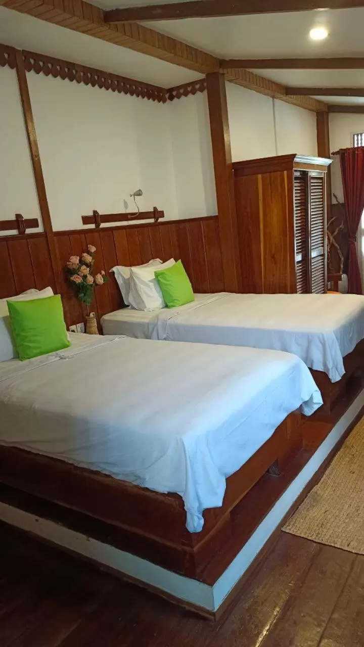 Bedroom, Bed in Maison Model d'Angkor