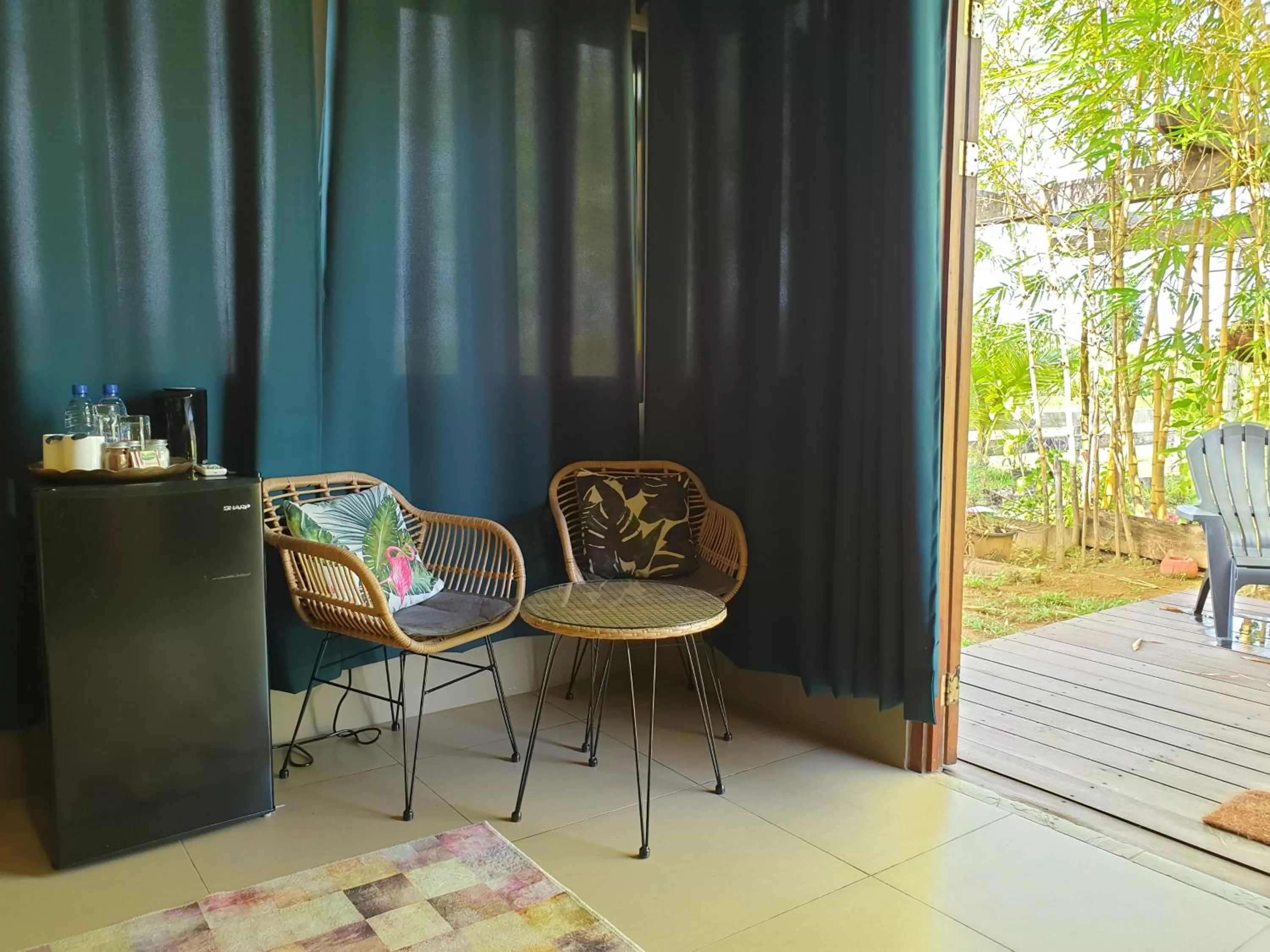 Patio in Houttuyn Wellness River Resort