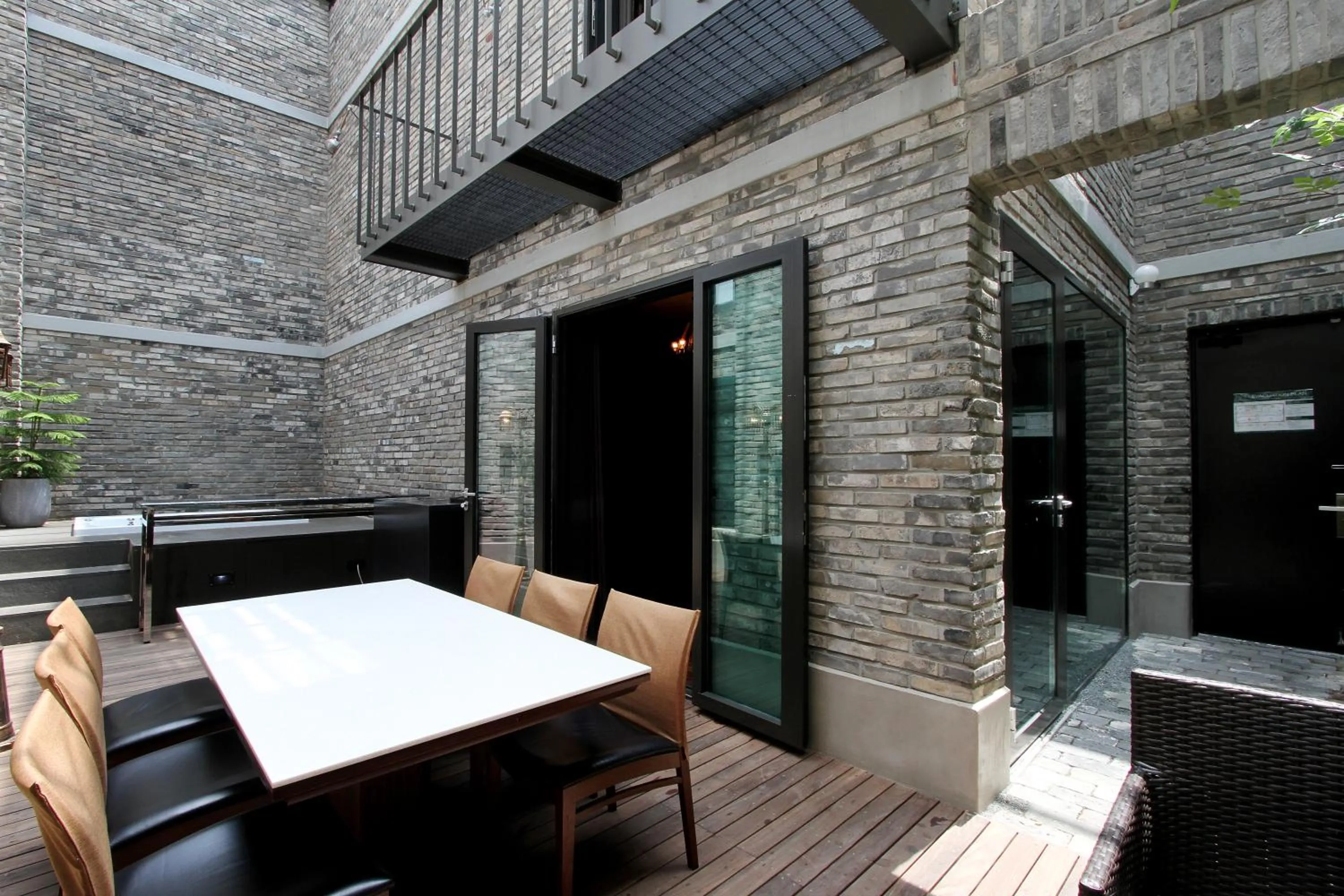 Patio in Boutique Hotel Loft