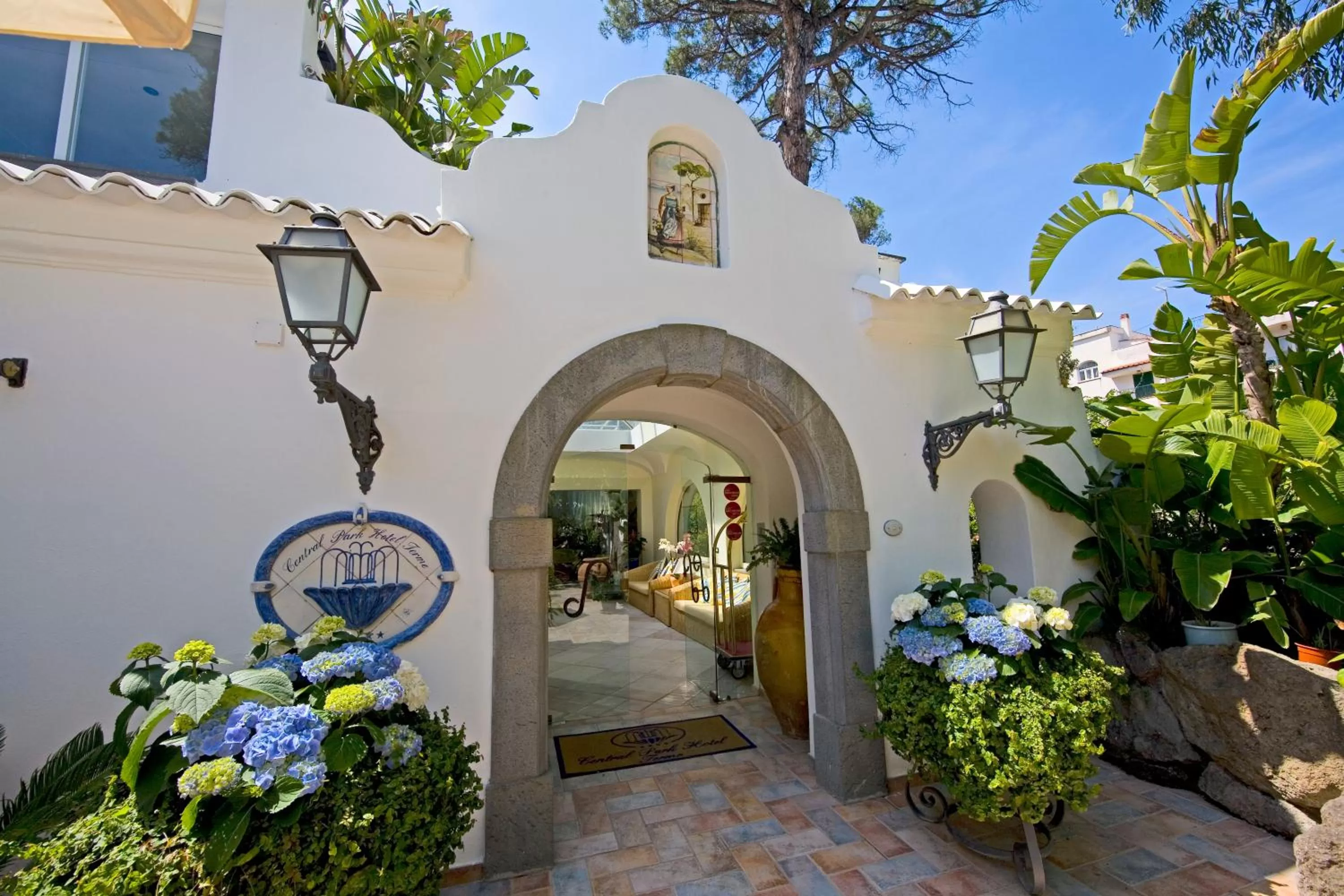 Facade/entrance in Central Park Terme