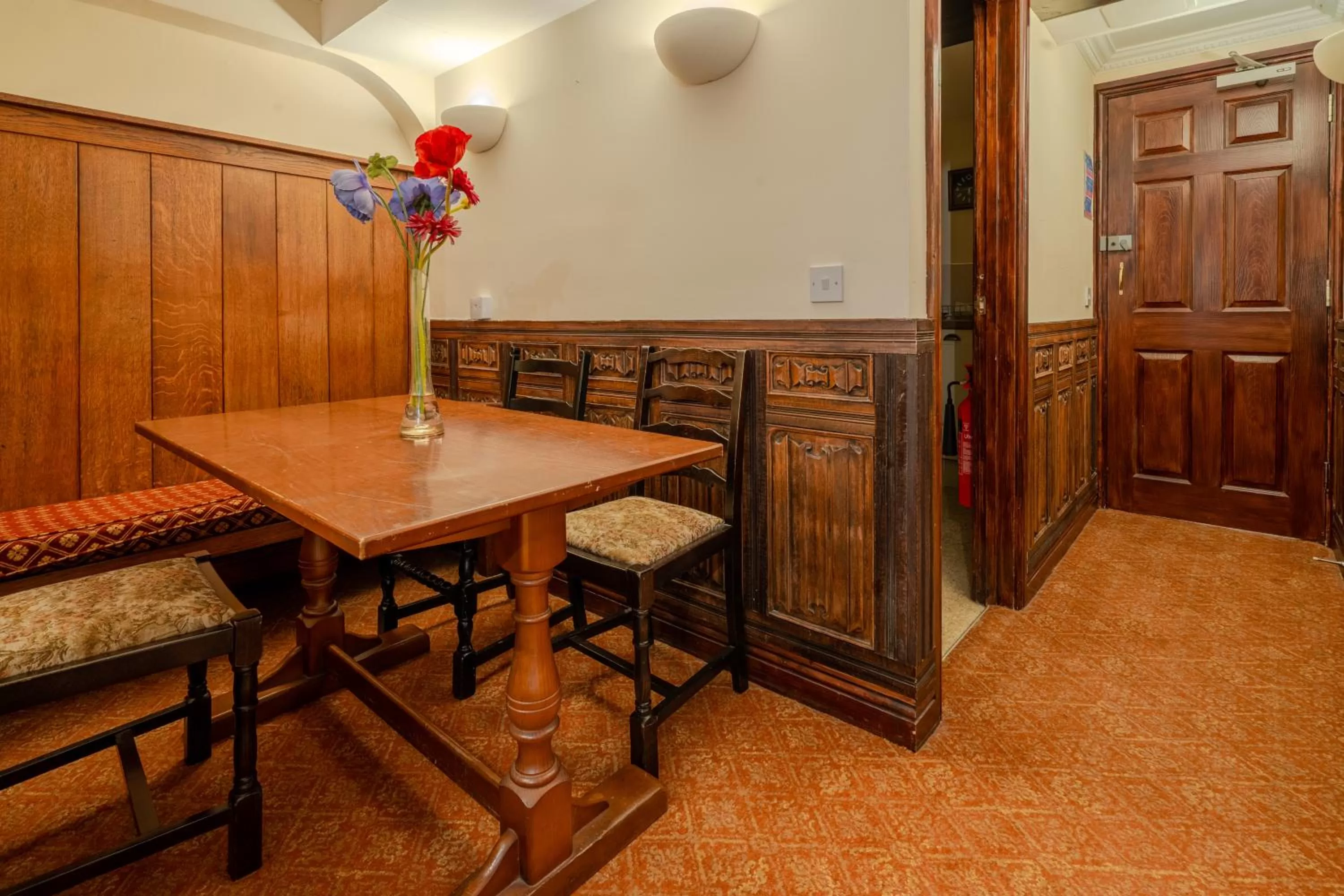 Seating area in Crown Hotel Cotswold