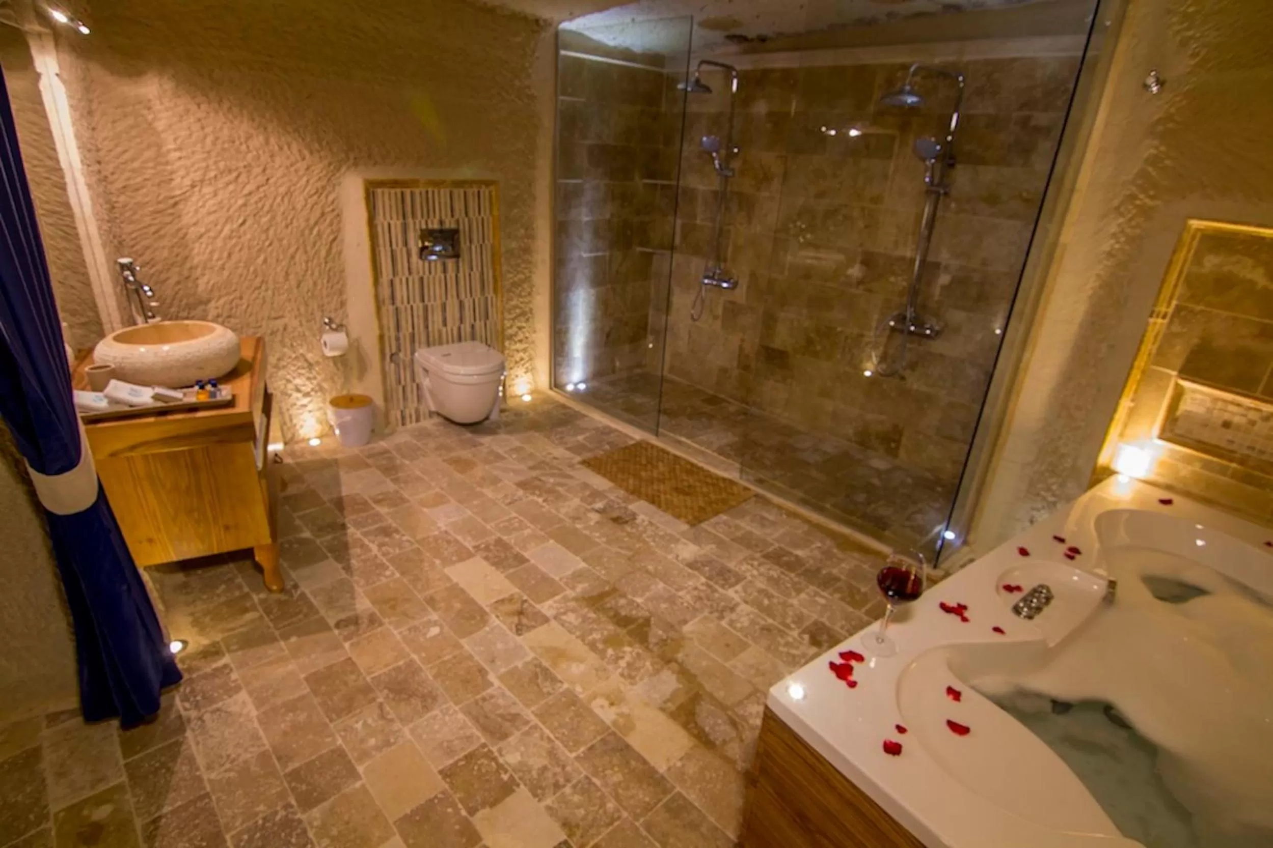 Shower in Azure Cave Suites - Cappadocia
