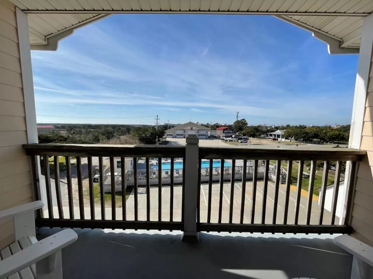 Balcony/Terrace in Pony Island Inn
