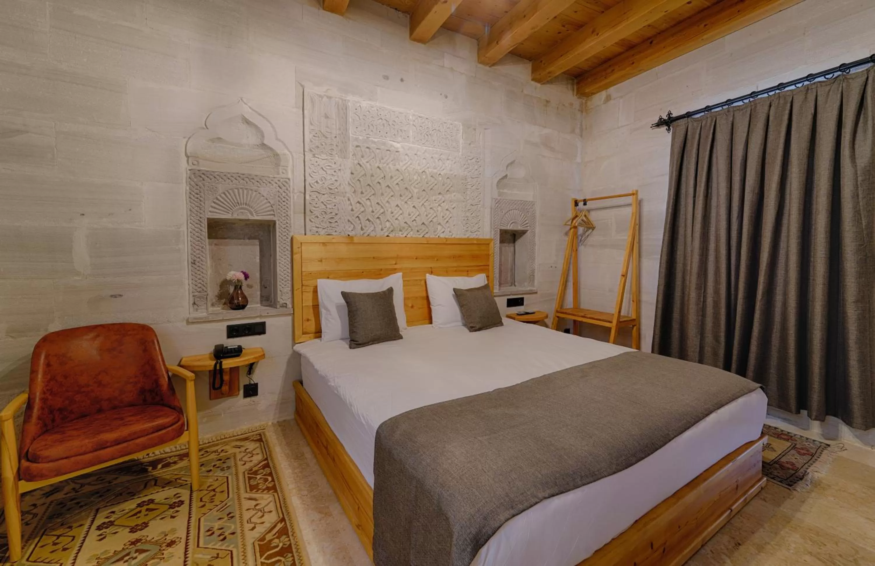 Bed in Concept Cave House