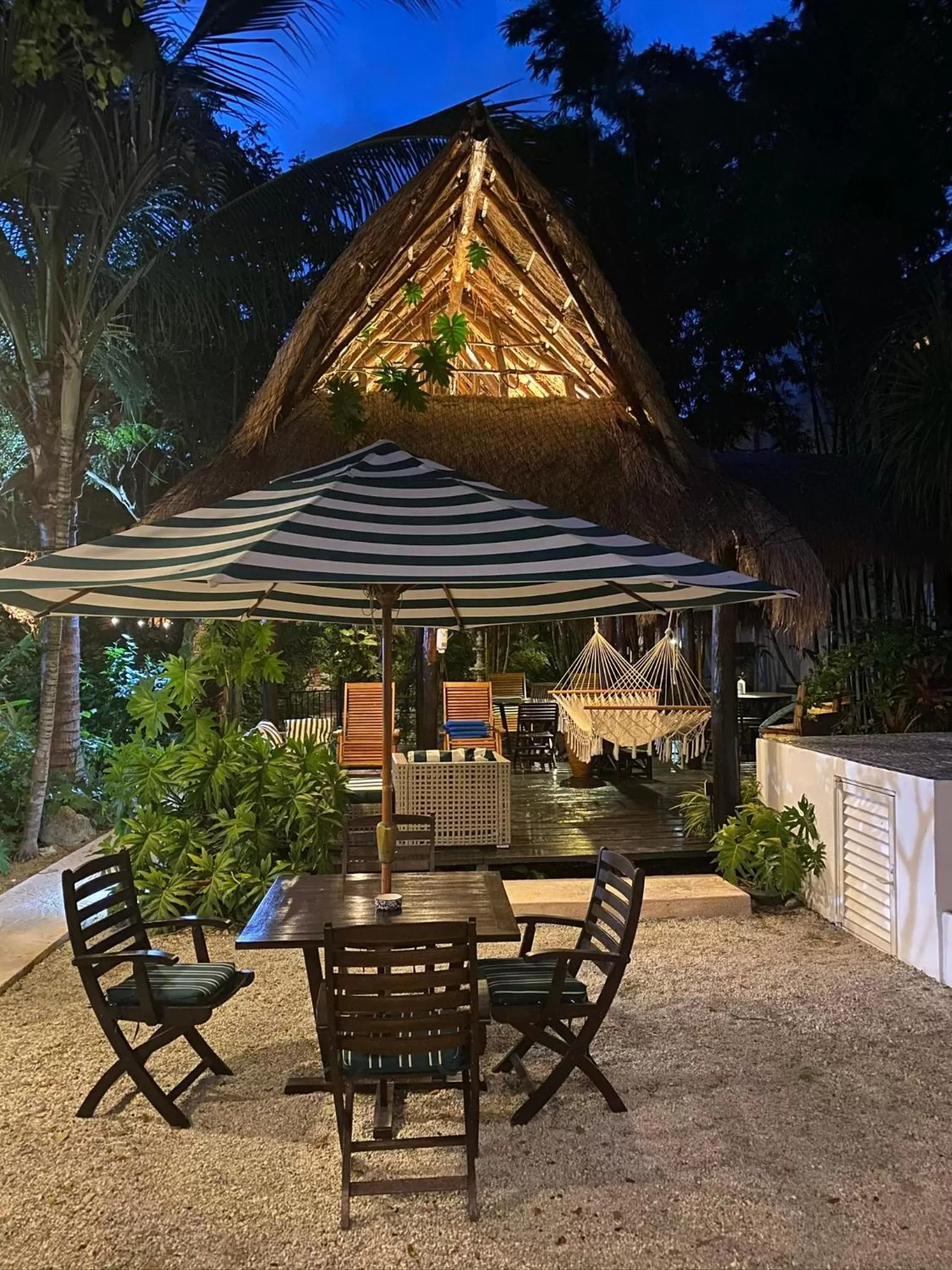 Garden view in Villas El Encanto Cozumel