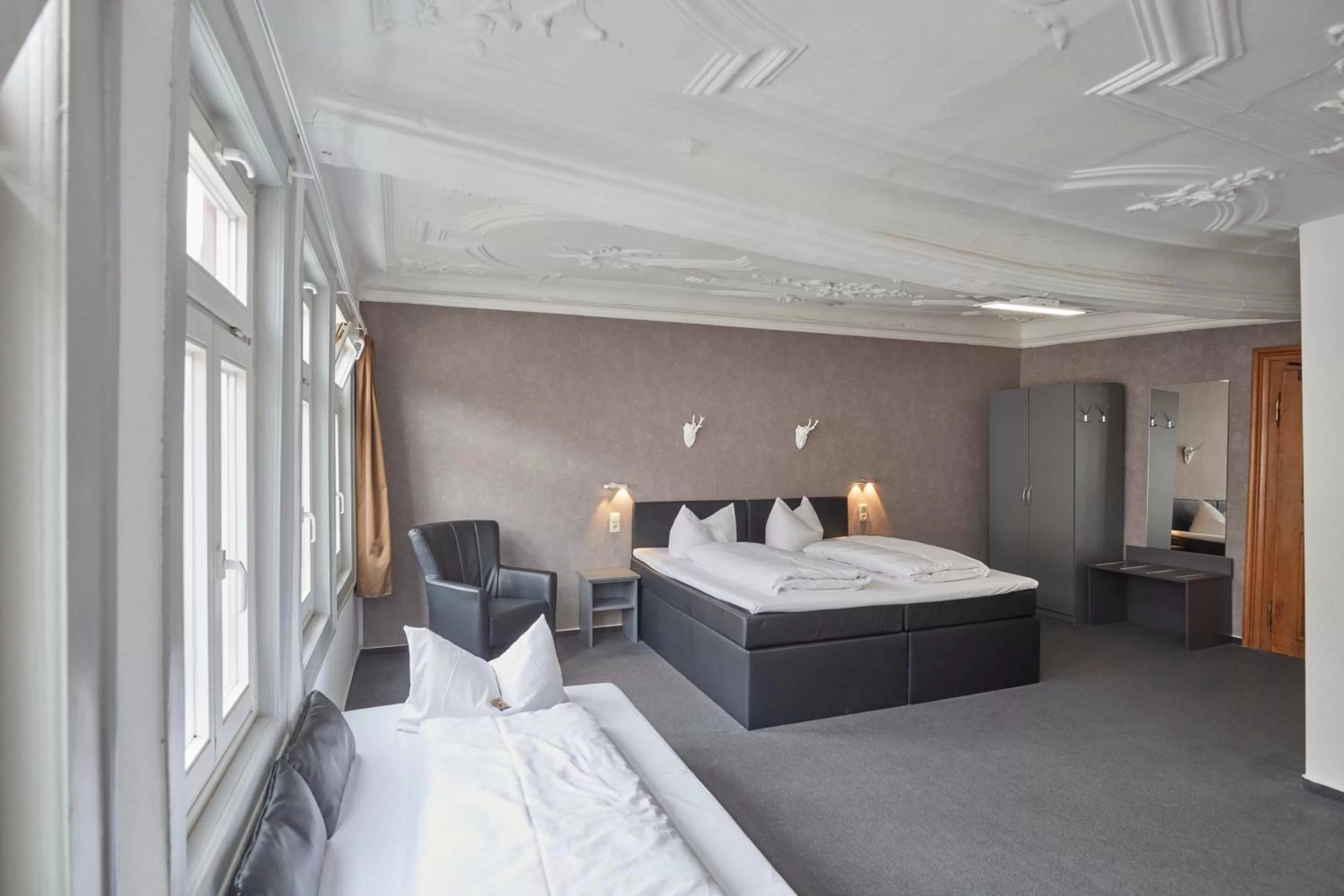 Bed in Hotel Schlemmer