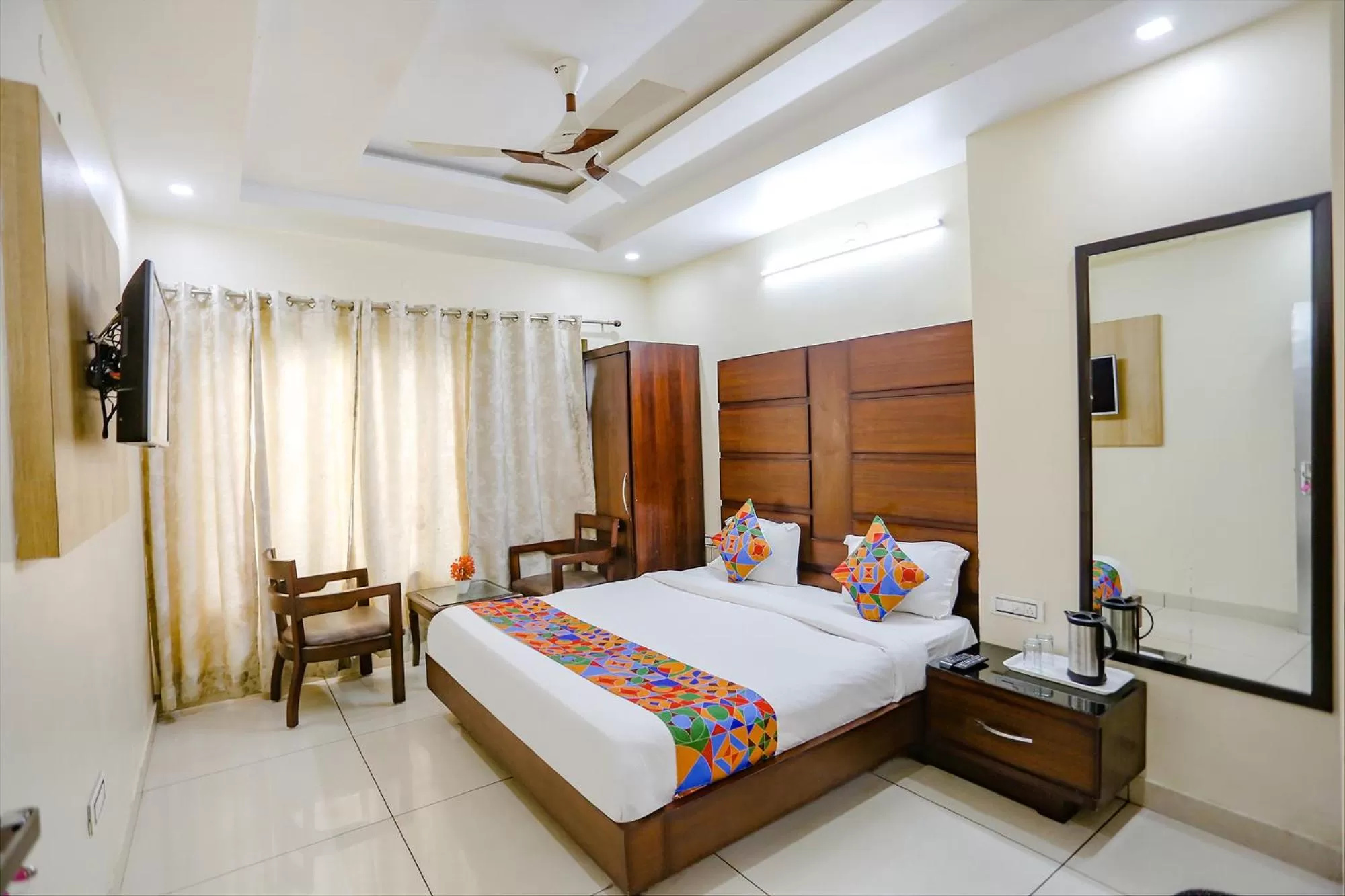 Bed in FabHotel Winter Line Inn