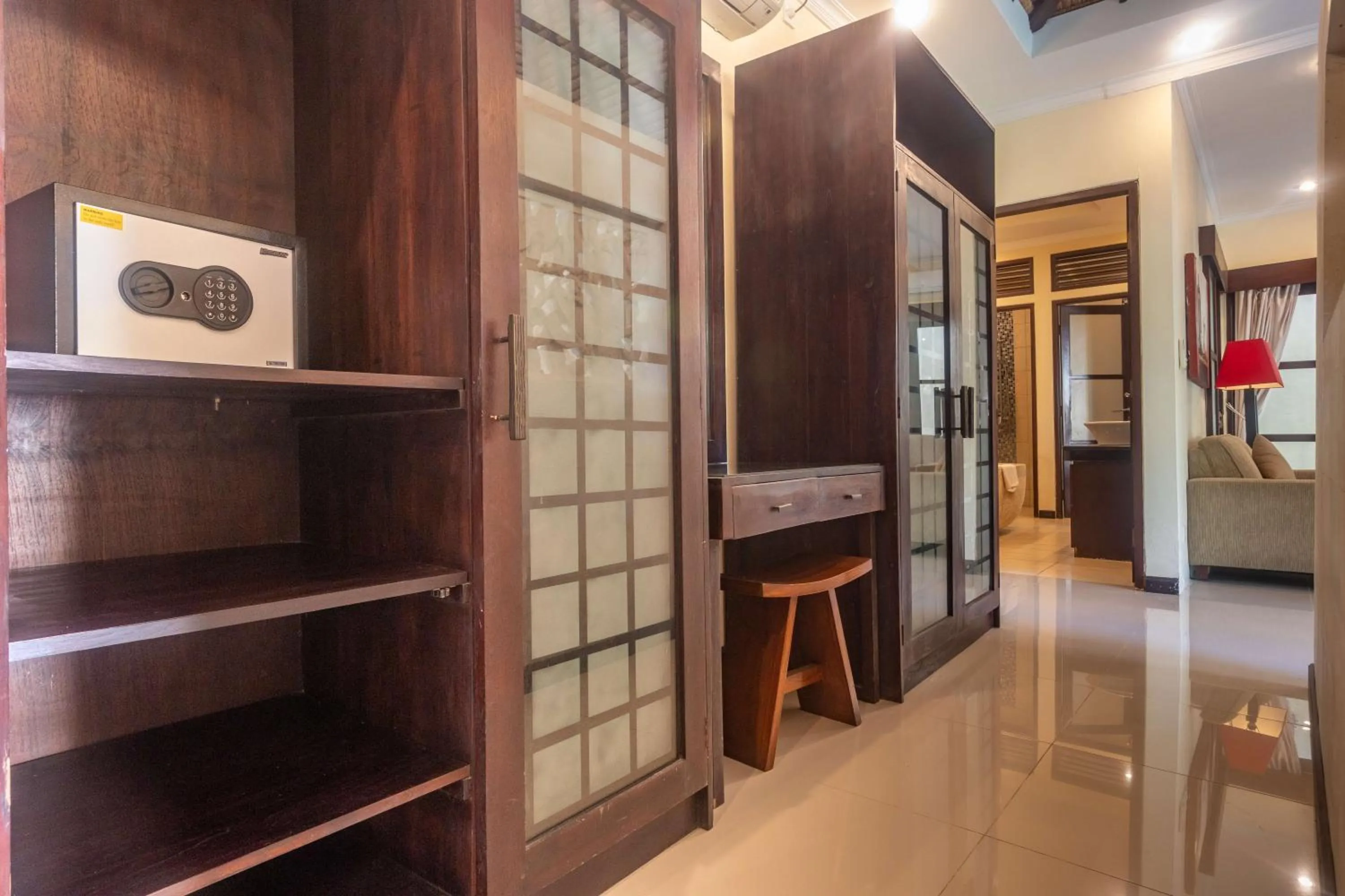 wardrobe in Aleesha Villas and Suites