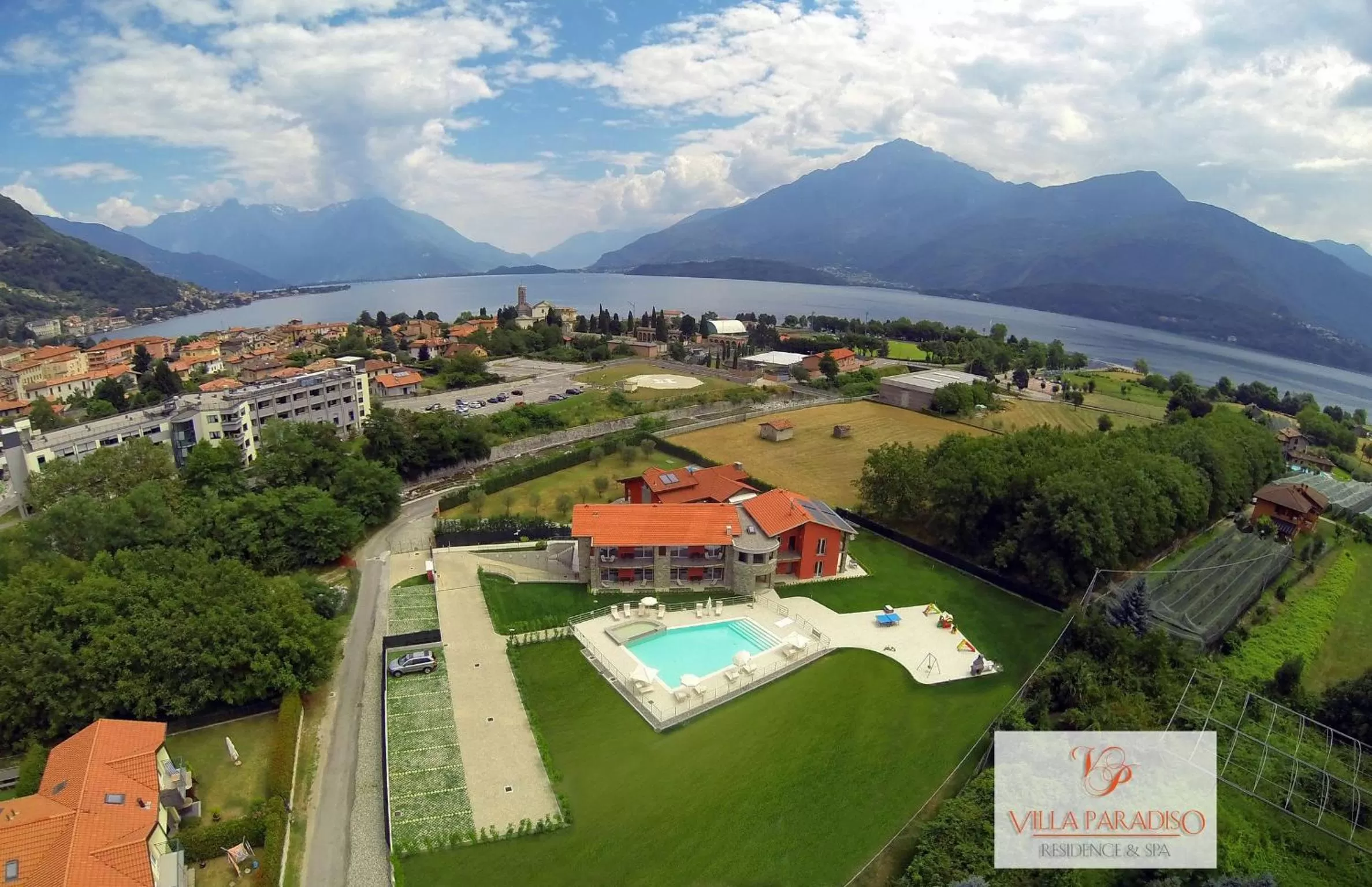 Bird's eye view, Bird's-eye View in Residence Villa Paradiso