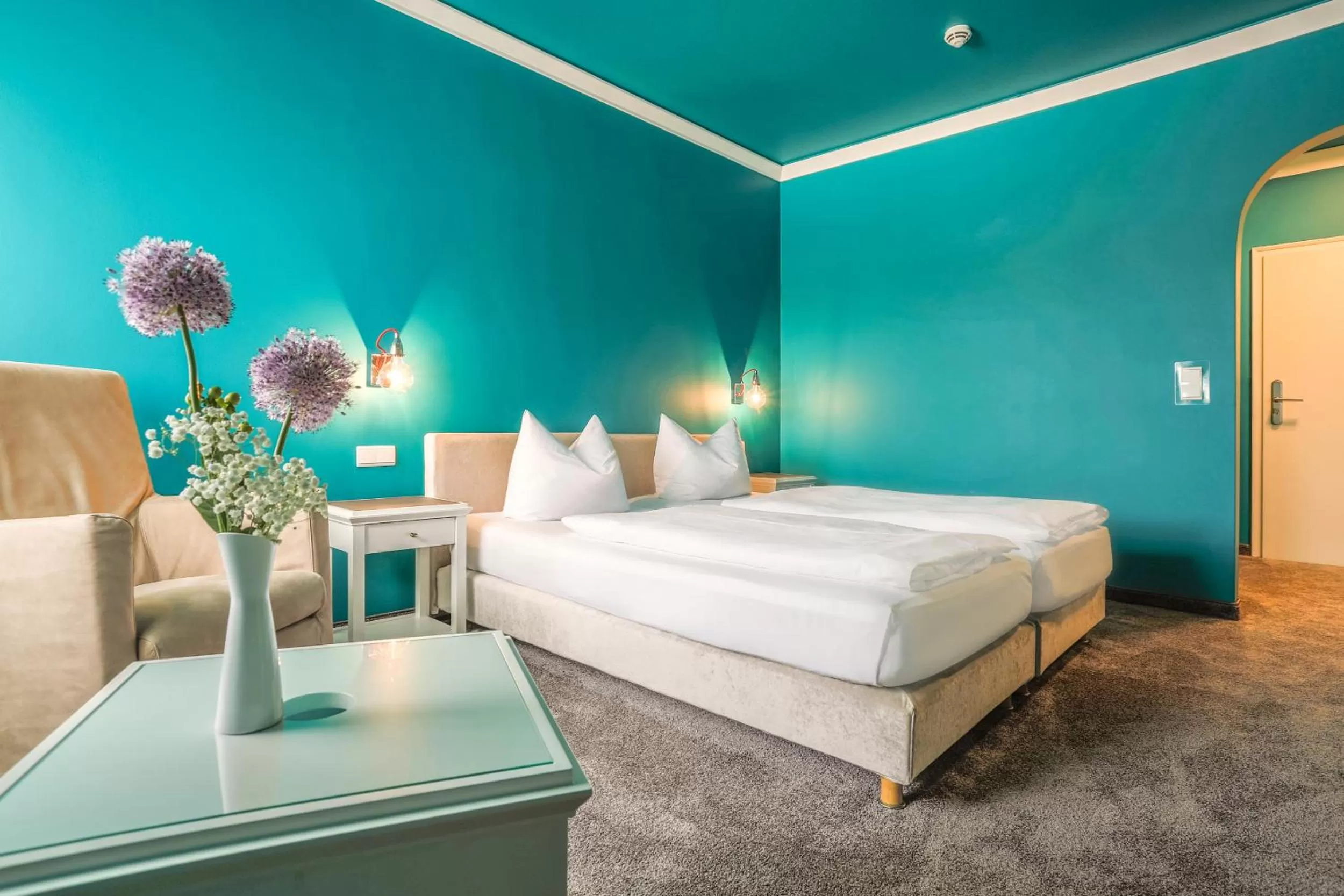 Photo of the whole room, Bed in Hotel - Restaurant Erich Rödiger