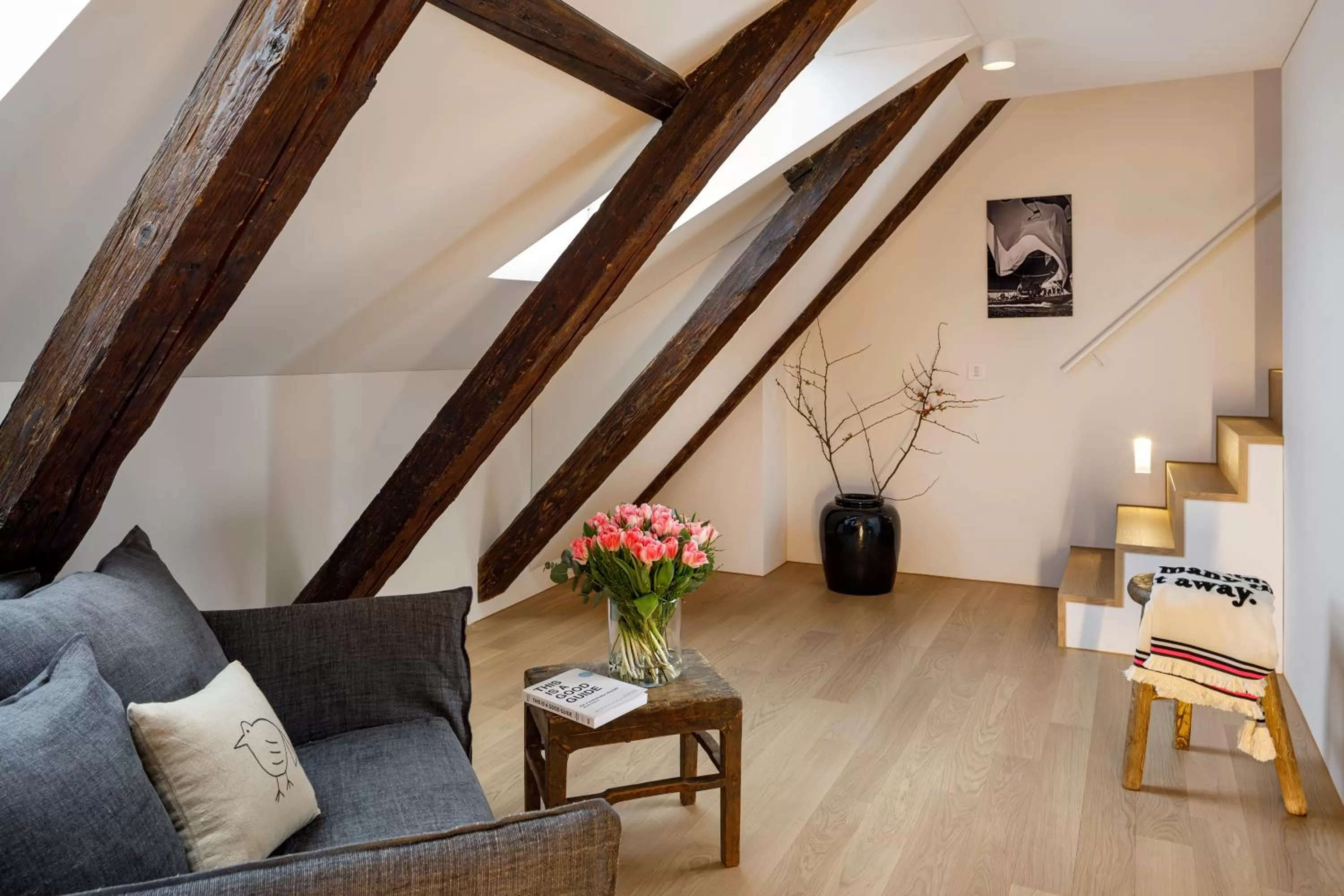 Living room in La Colombe Boutique Hotel