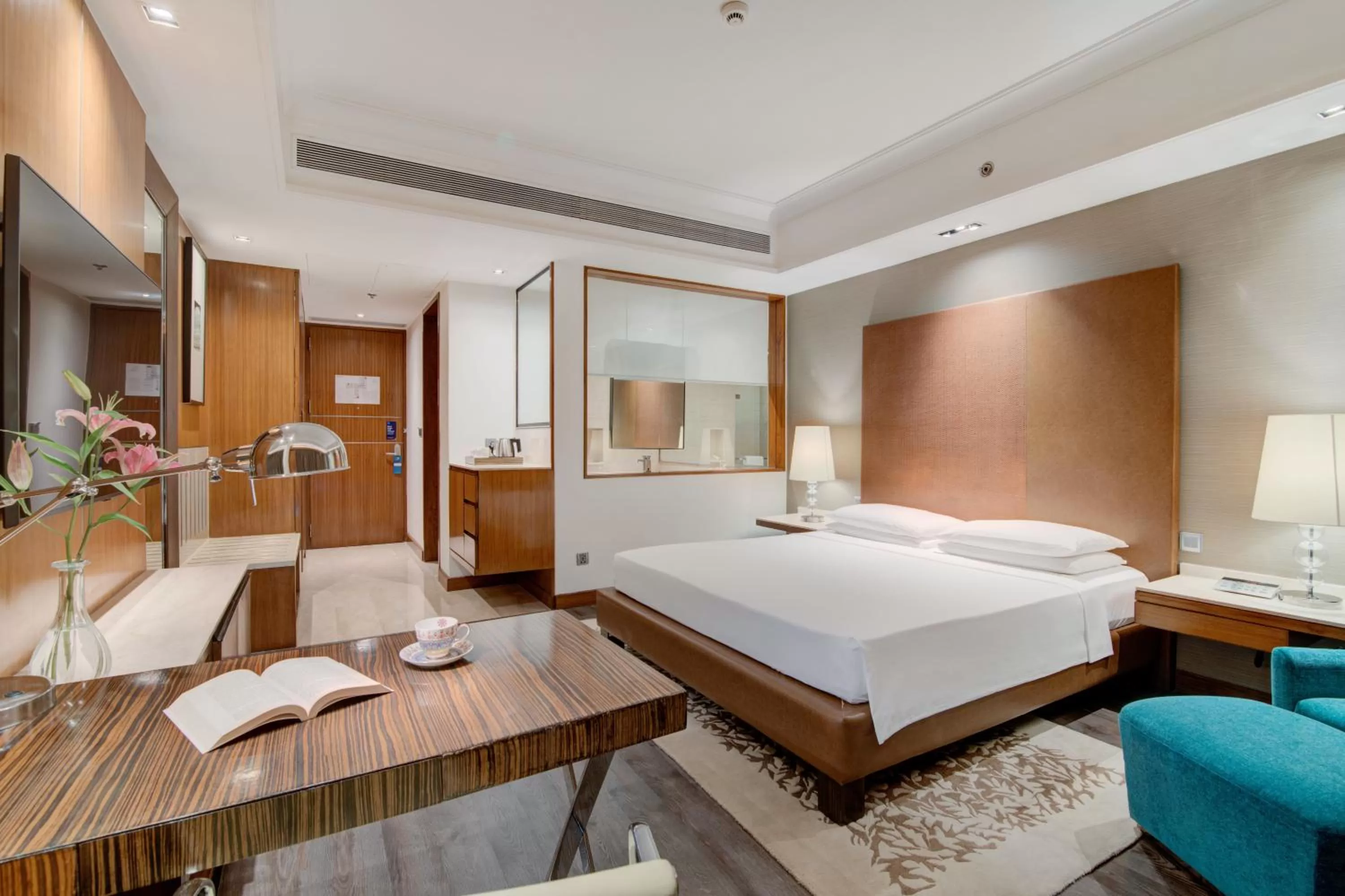 Photo of the whole room, Bed in Hyatt Ahmedabad