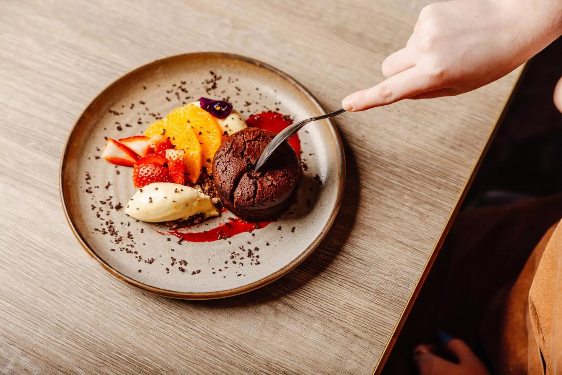 Food in Peppers Waymouth Hotel