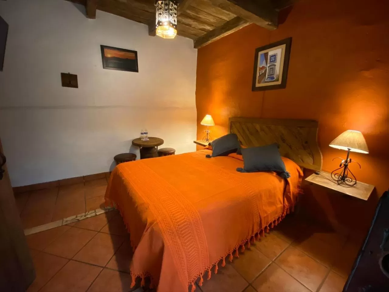 Bed in Hotel Mi Pueblito Tapalpa