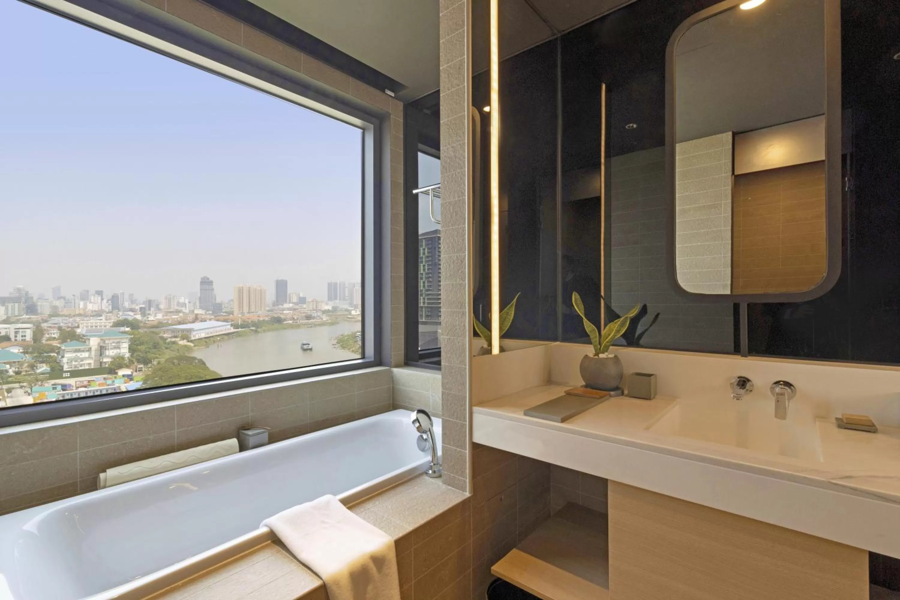 Bathroom in SUN & MOON, Riverside Hotel