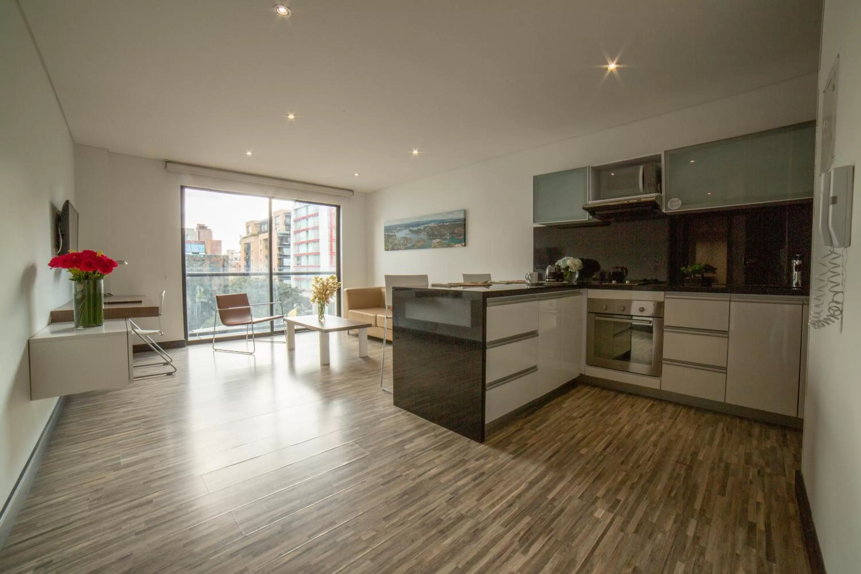 Kitchen or kitchenette in Hotel Espacio 94