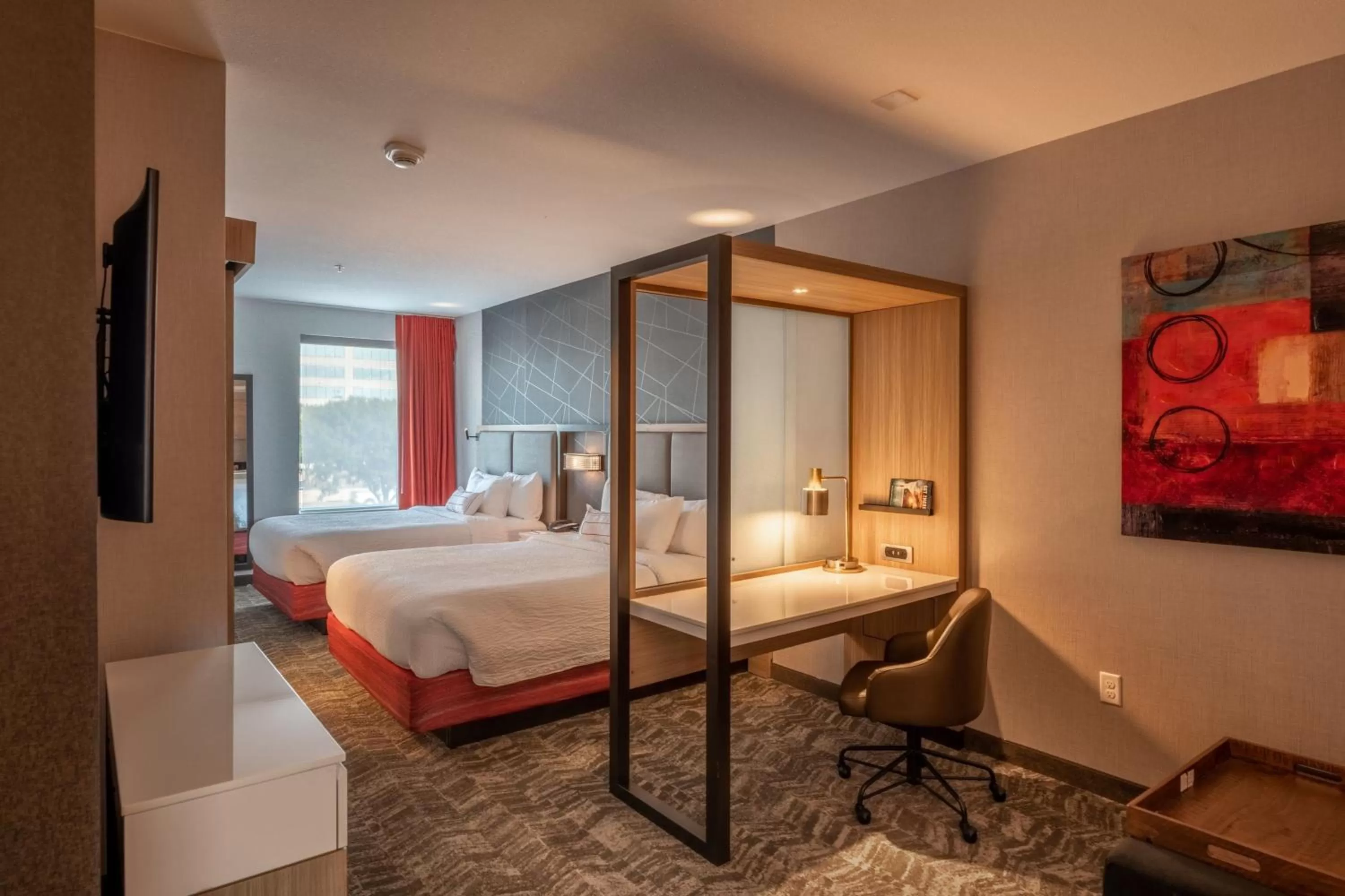 Photo of the whole room, Bed in SpringHill Suites Dallas Central Expressway