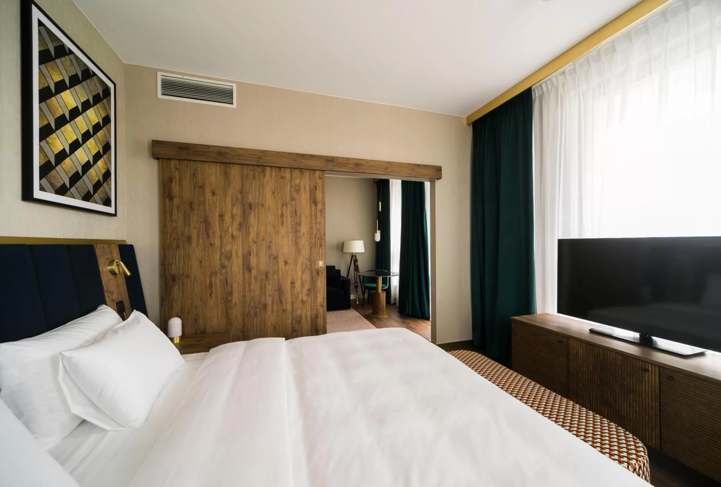 Photo of the whole room, Bed in Radisson Blu Hotel Sopot