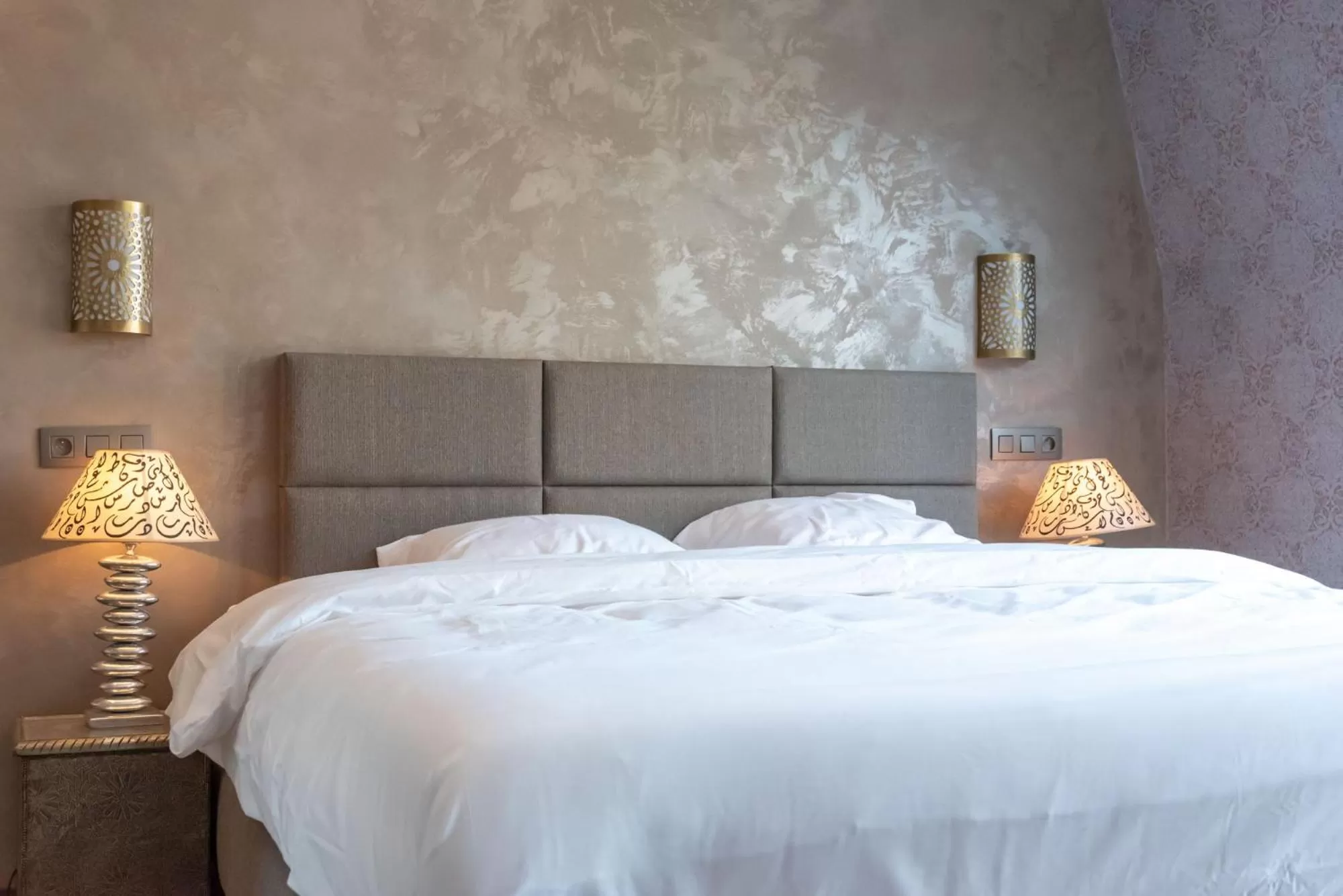 Decorative detail, Bed in Ryad Mogador Liège