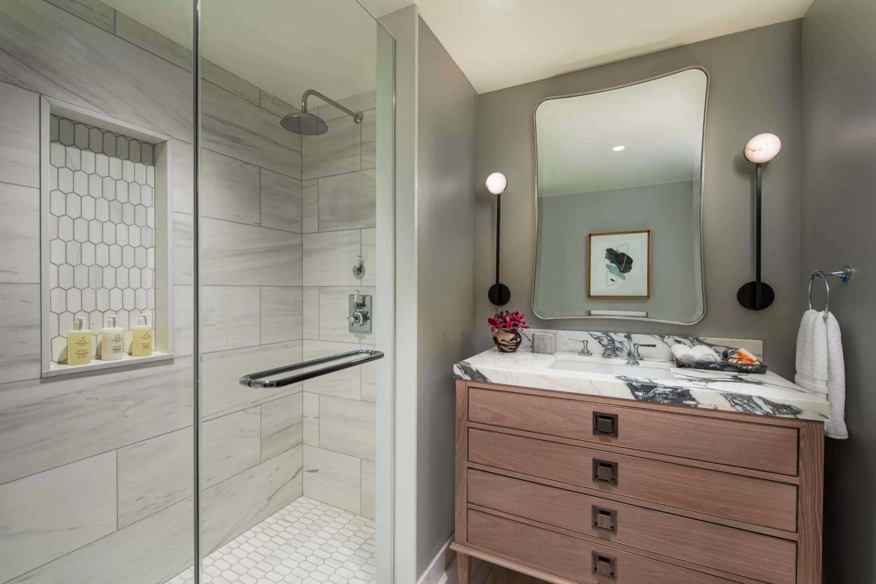 Bathroom in JW Marriott Essex House New York