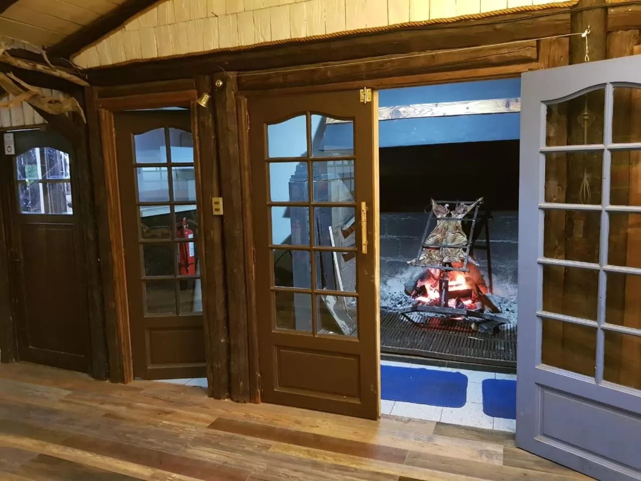 BBQ facilities in The Patagonian Lodge