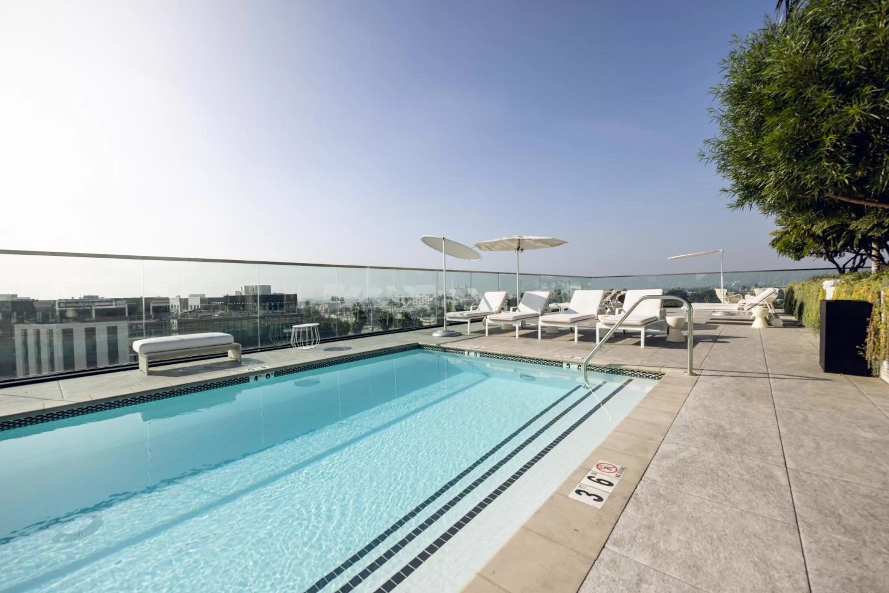 Swimming pool in The Godfrey Hotel Hollywood